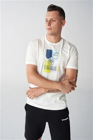 Hummel Godric Erkek Tişört 911801-9003 Beyaz