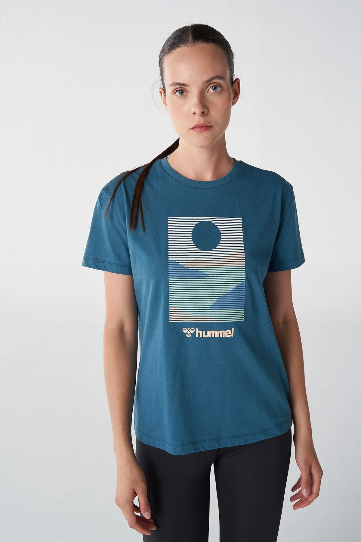 Hummel Molly Kadın Tişört 911830-7511 Mavi