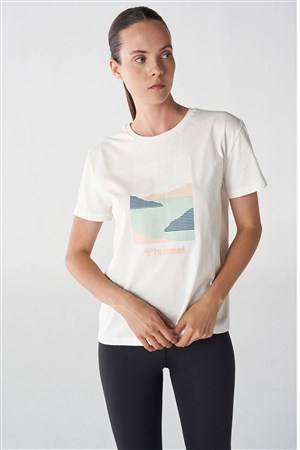 Hummel Molly Kadın Tişört 911830-9003 Beyaz