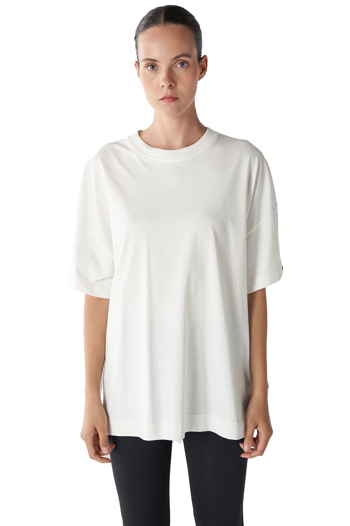 Hummel Shura Oversizet-Shirt Kadın Tişört 911858-9003 Beyaz