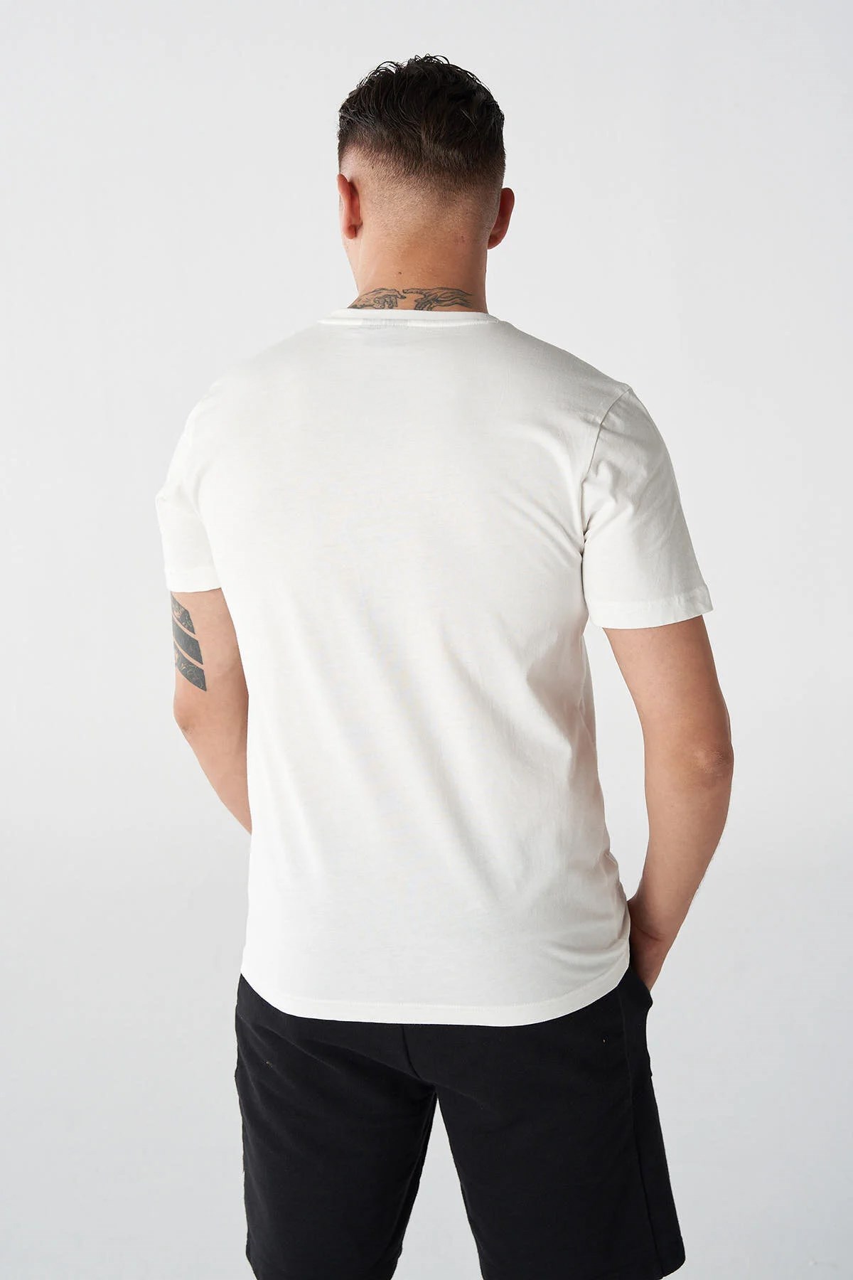 Hummel Stan Erkek Tişört 911861-9003 Beyaz