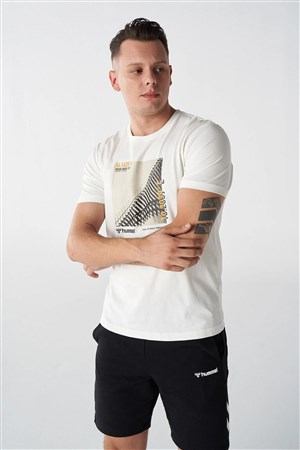 Hummel Stan Erkek Tişört 911861-9003 Beyaz
