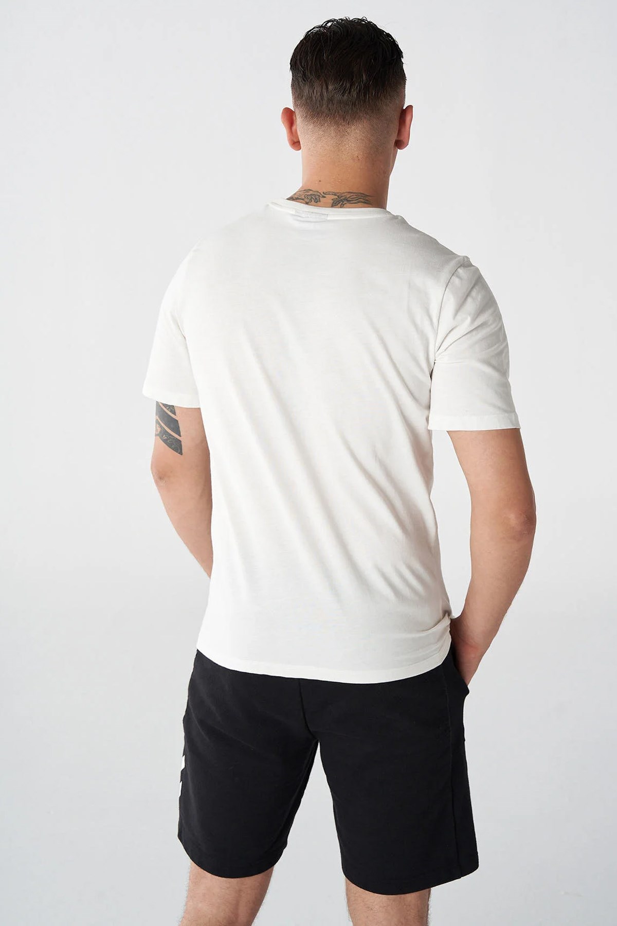 Hummel T-Ic ico Regular Erkek Tişört 911865-9003 Beyaz