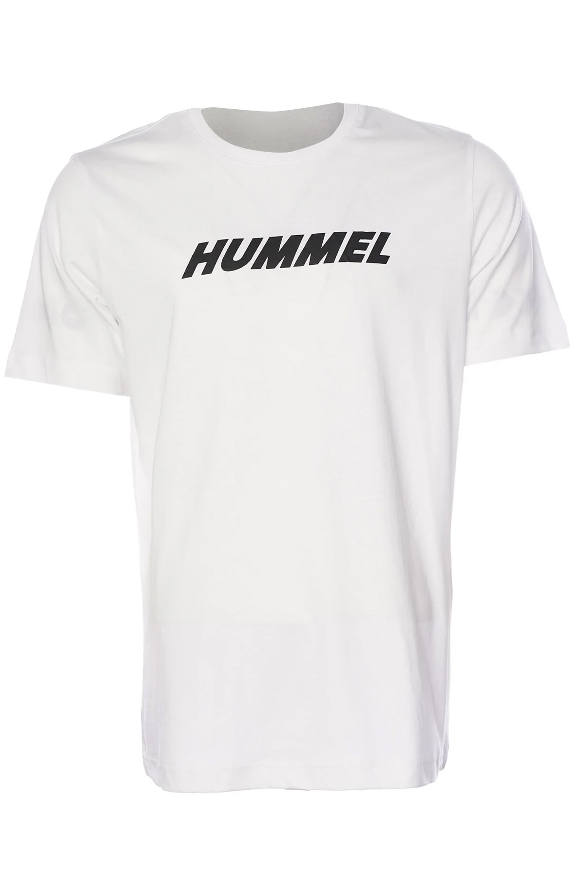Hummel  Elemental Logo Cotton  Erkek Tişört Beyaz