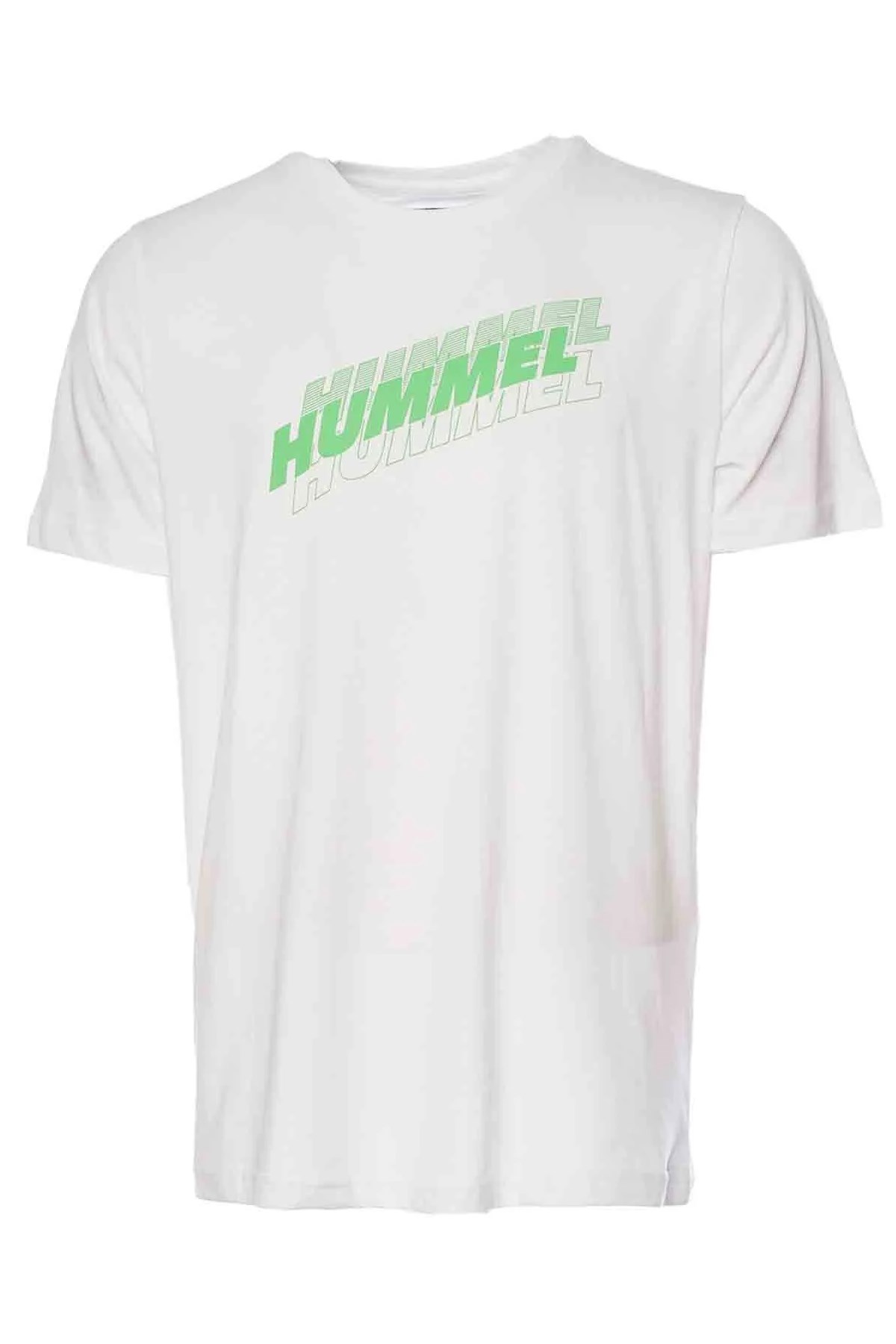 Hummel  Graphıc Trıple Logo Cotton  Erkek Tişört Beyaz