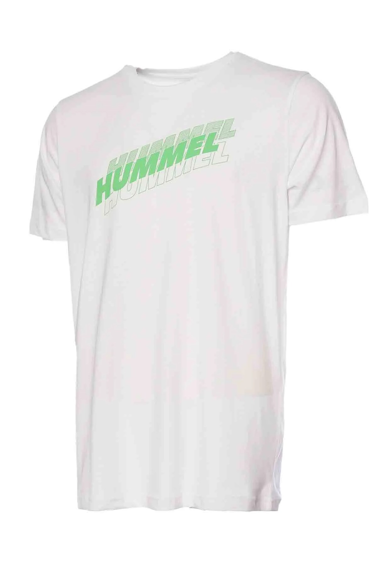 Hummel  Graphıc Trıple Logo Cotton  Erkek Tişört Beyaz