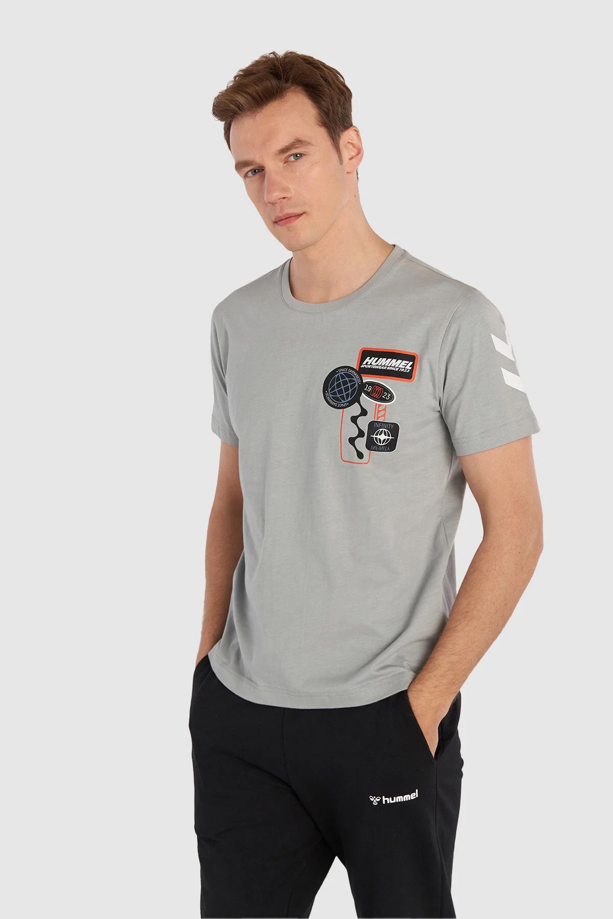 Hummel  Peter  S/S Erkek Tişört Ekru