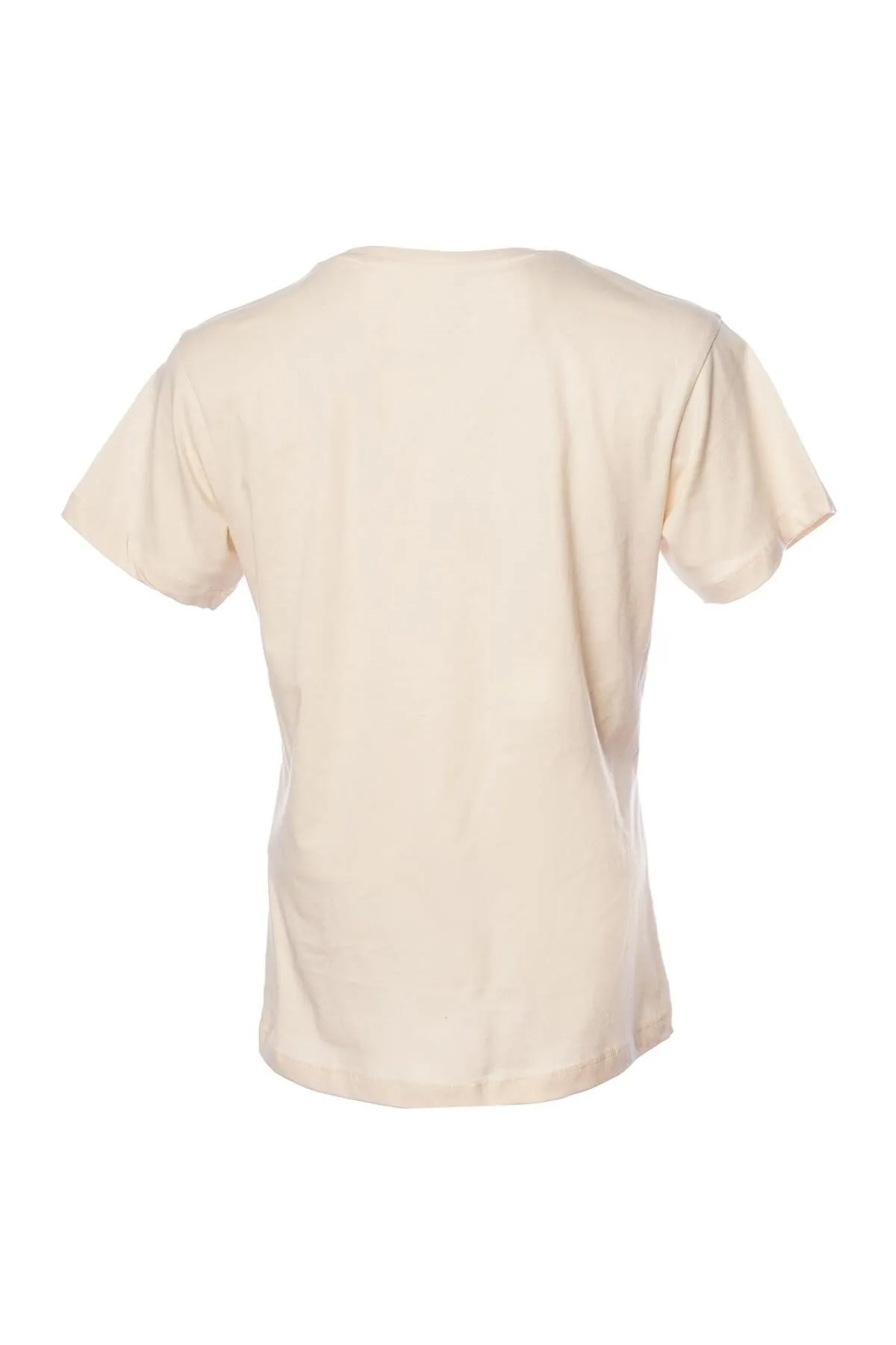 Hummel  T-Te Elemental Logo Cotton  Kadın Tişört Beyaz
