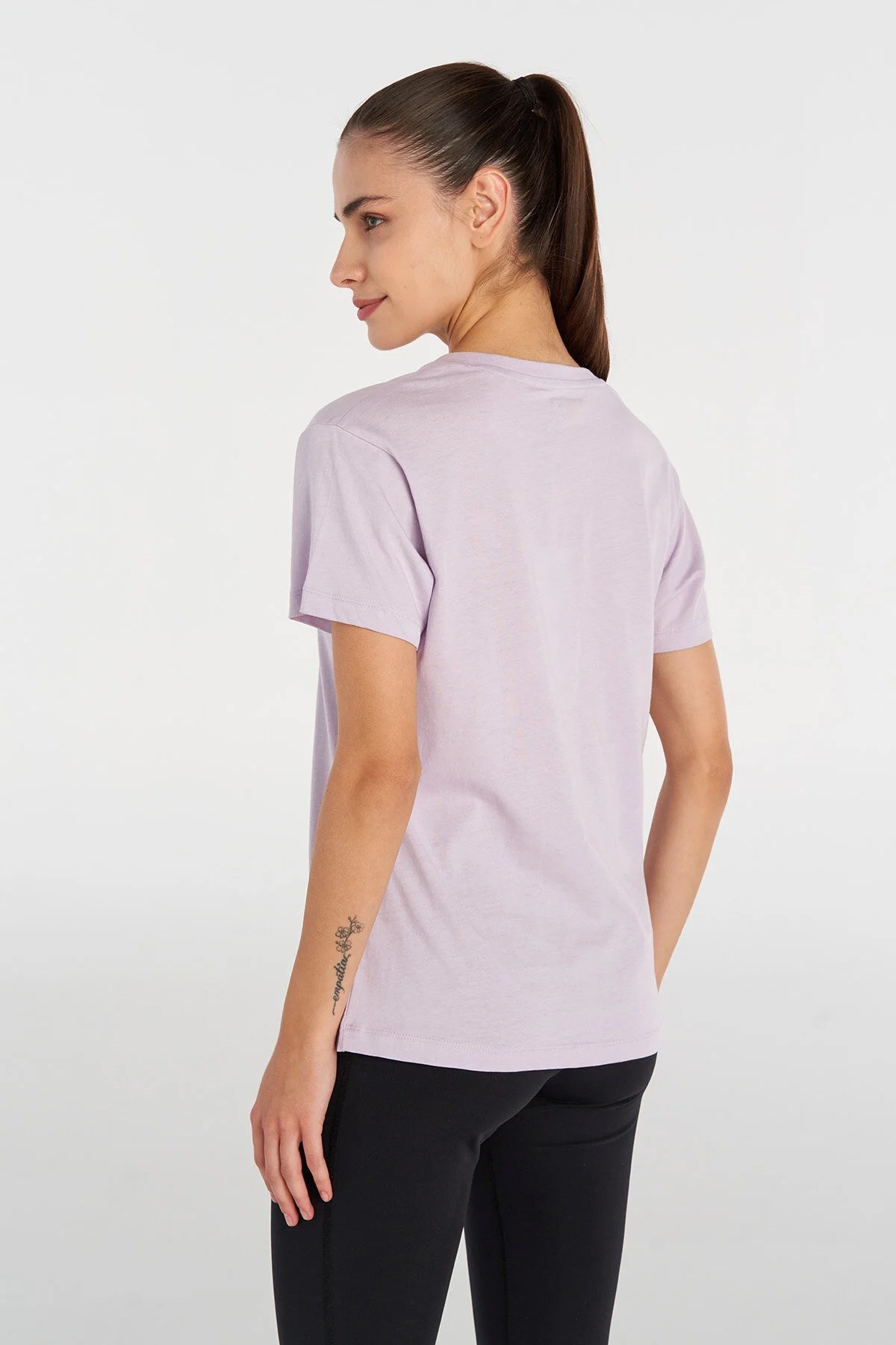 Hummel  T-Te Graphıc Logo Layer Co  Kadın Tişört Pembe