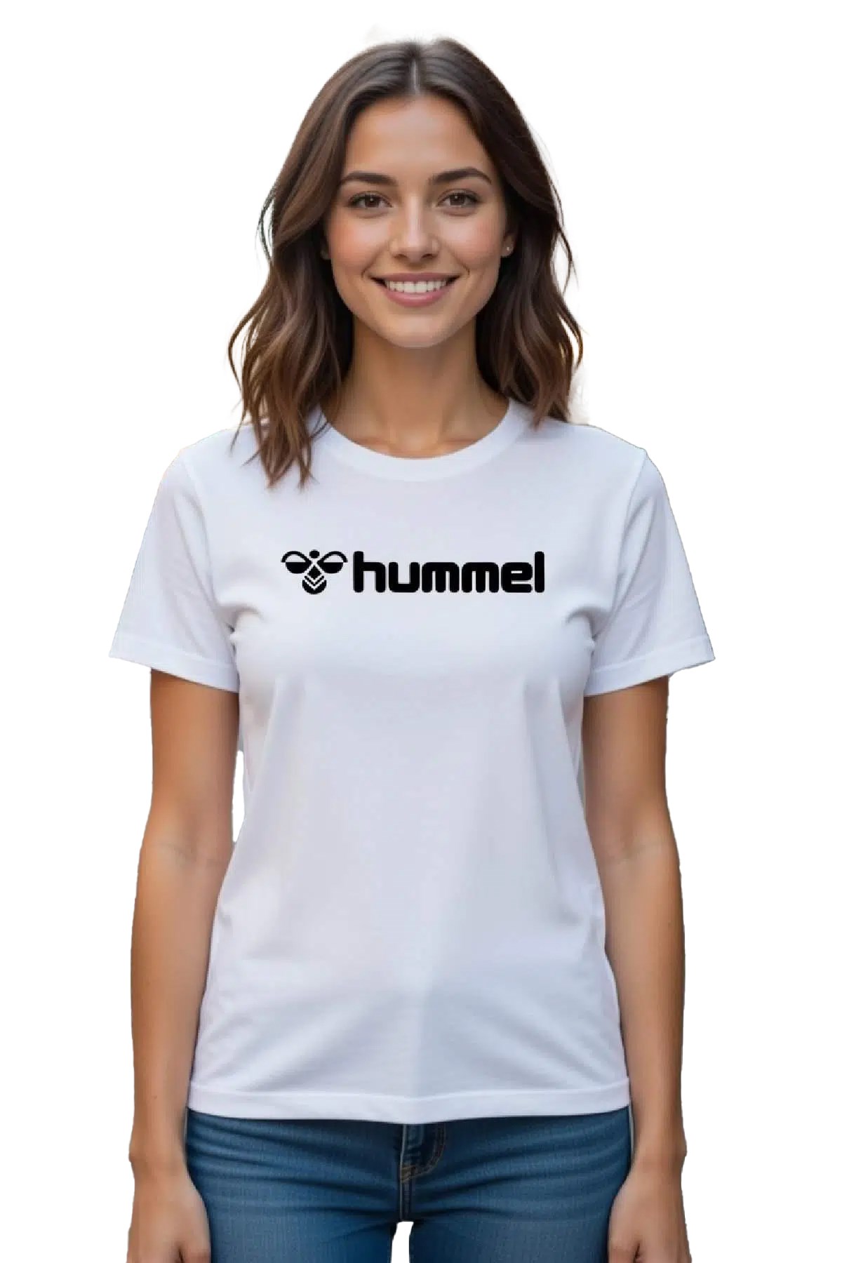 Hummel Nesle Kadın Tişört 912031-9001 Beyaz