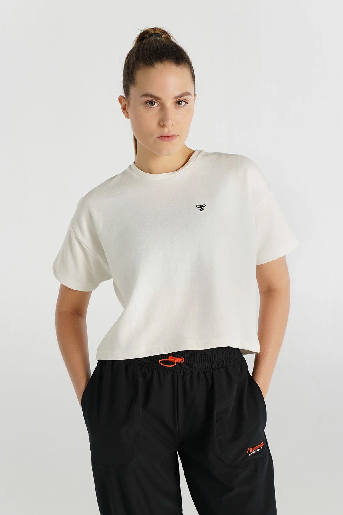 Hummel Cape Kadın Tişört 912080-9003 Beyaz