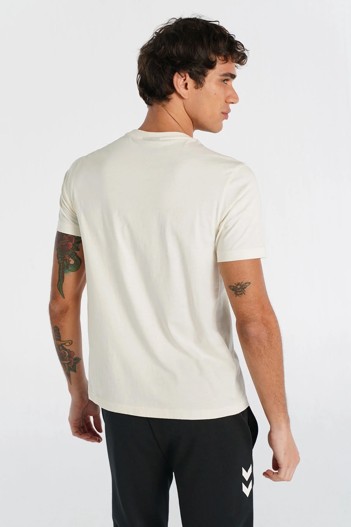 Hummel Drıft  Erkek Tişört 912086-9157 Beyaz