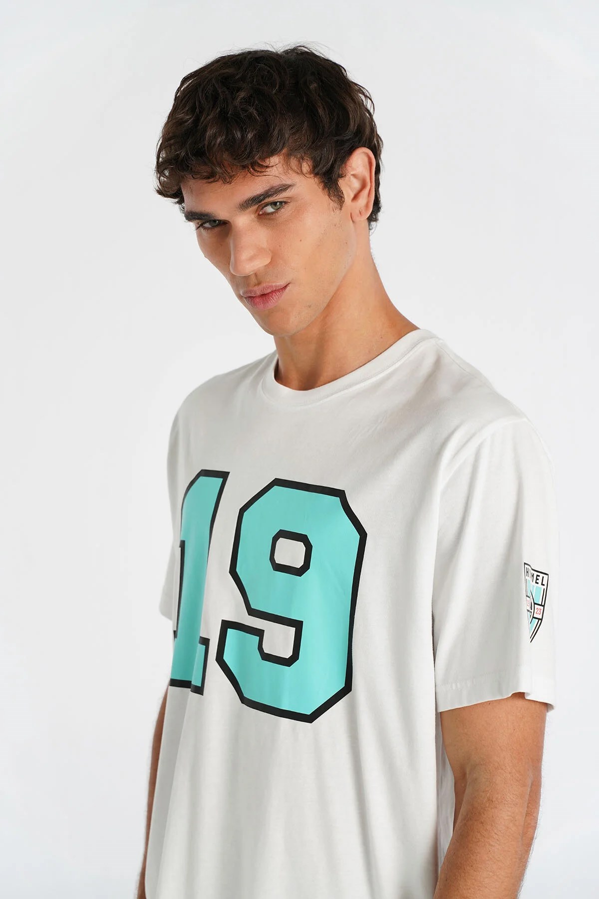 Hummel  Ifans Oversize  Erkek Tişört Beyaz