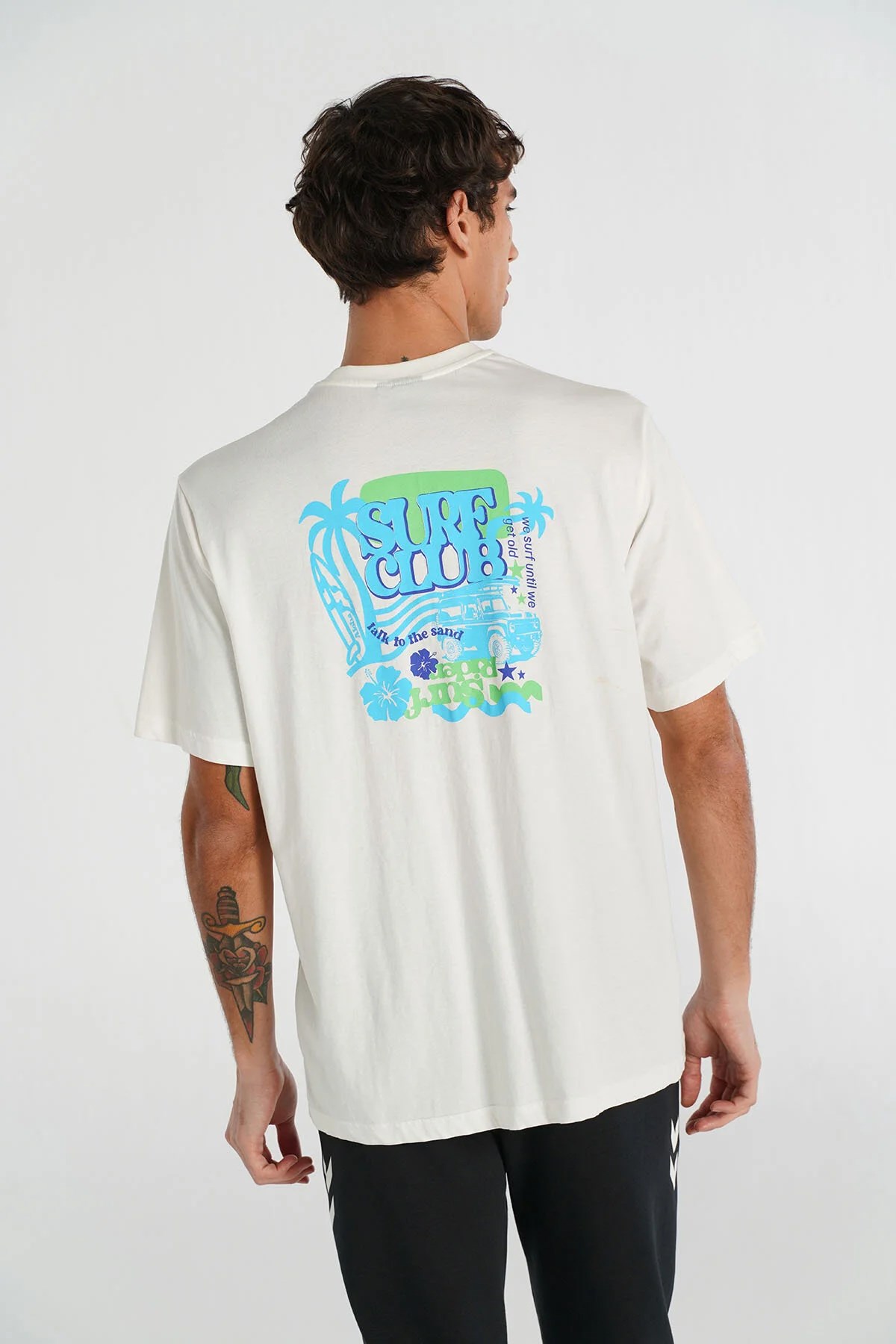 Hummel Lessi Oversize Erkek Tişört 912132-9003 Beyaz