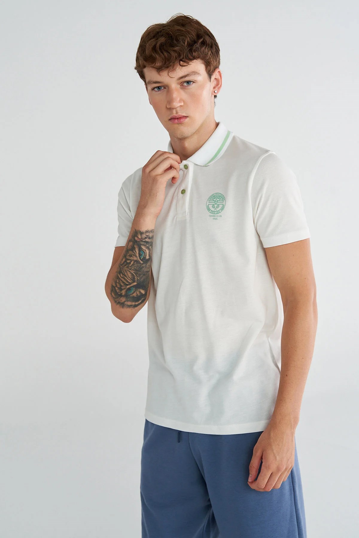 Hummel Wayne Polo Erkek Tişört 912264-9003 Beyaz