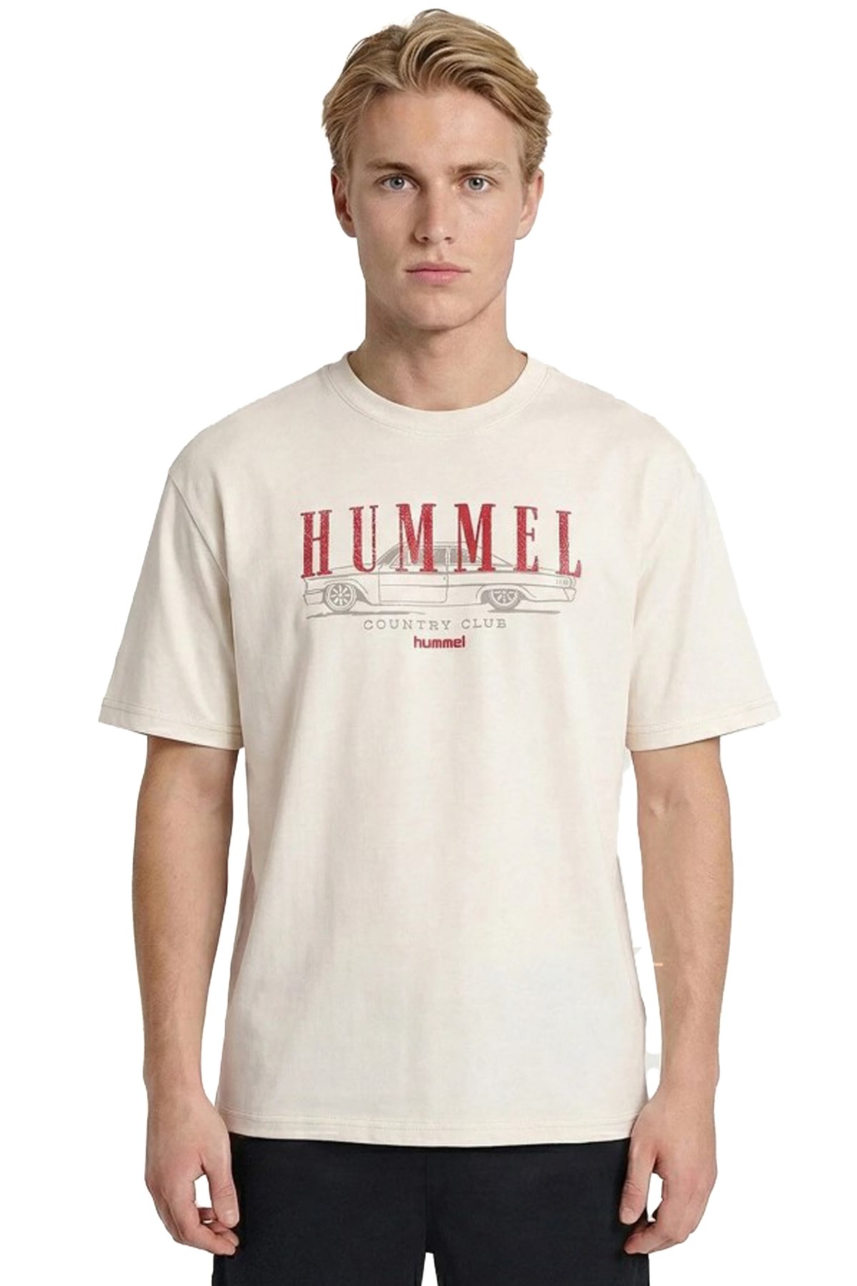 Hummel Yerno Oversize Erkek Tişört 912372-9157 Beyaz