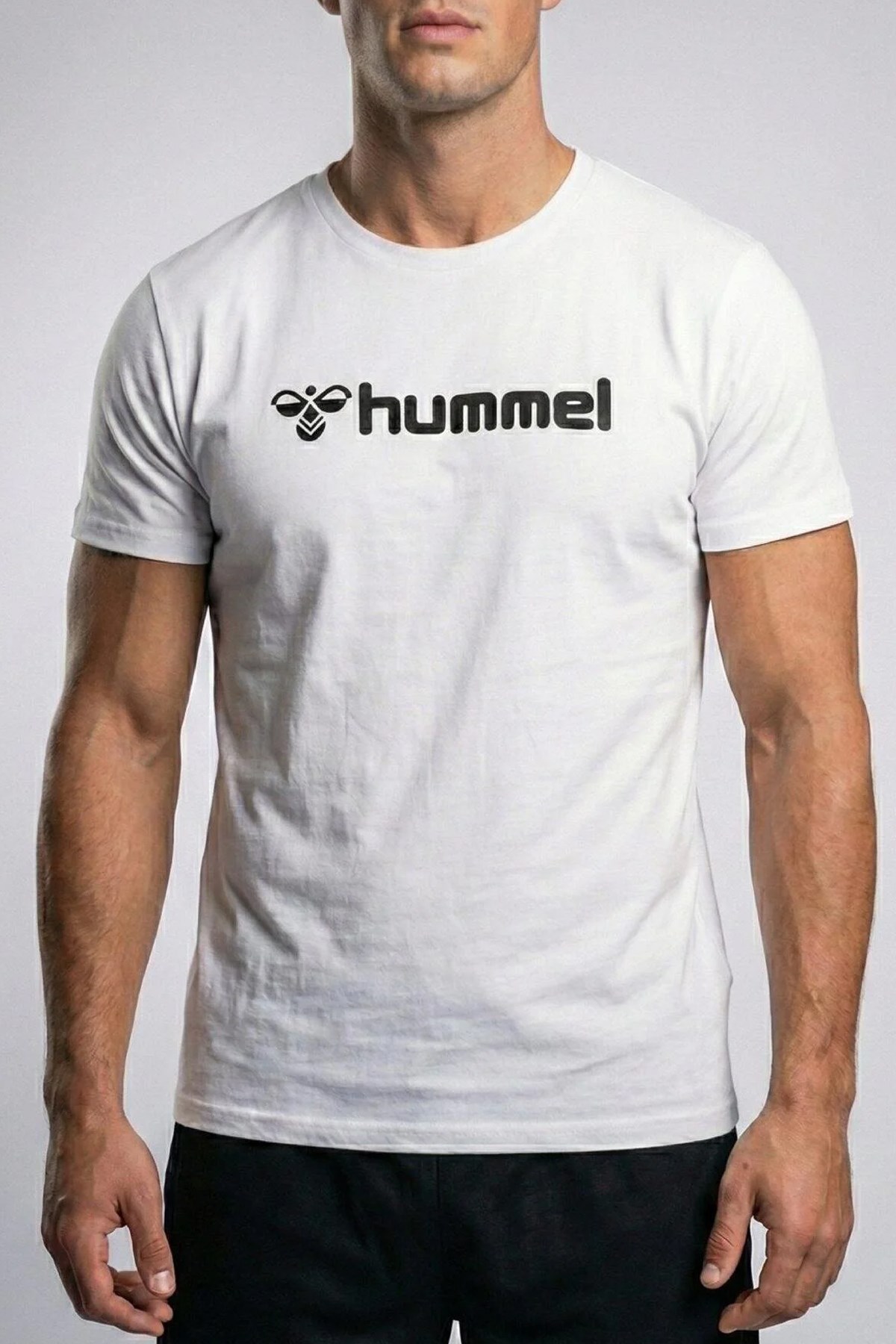 Hummel Meselan Erkek Tişört 912448-9001 Beyaz