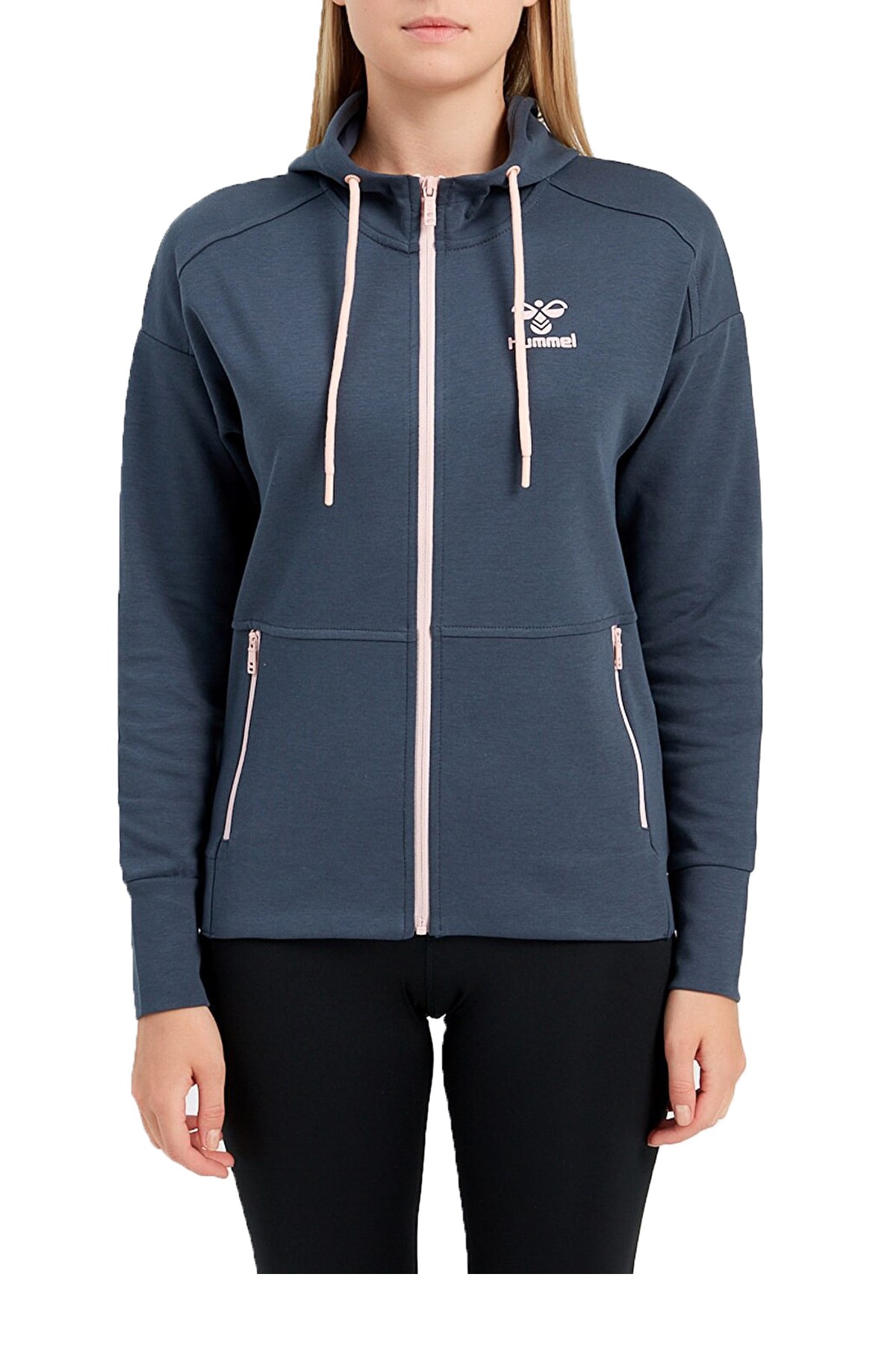 Hummel Camile Kadın Fermuarlı Sweatshirt 920549-2074 Siyah