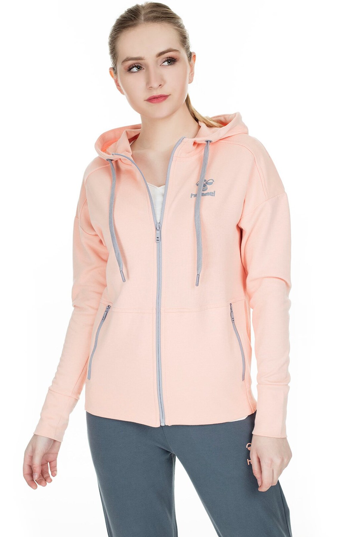 Hummel Camıllest Kapüşonlu Kadın Sweatshirt 920829-3932 Pembe