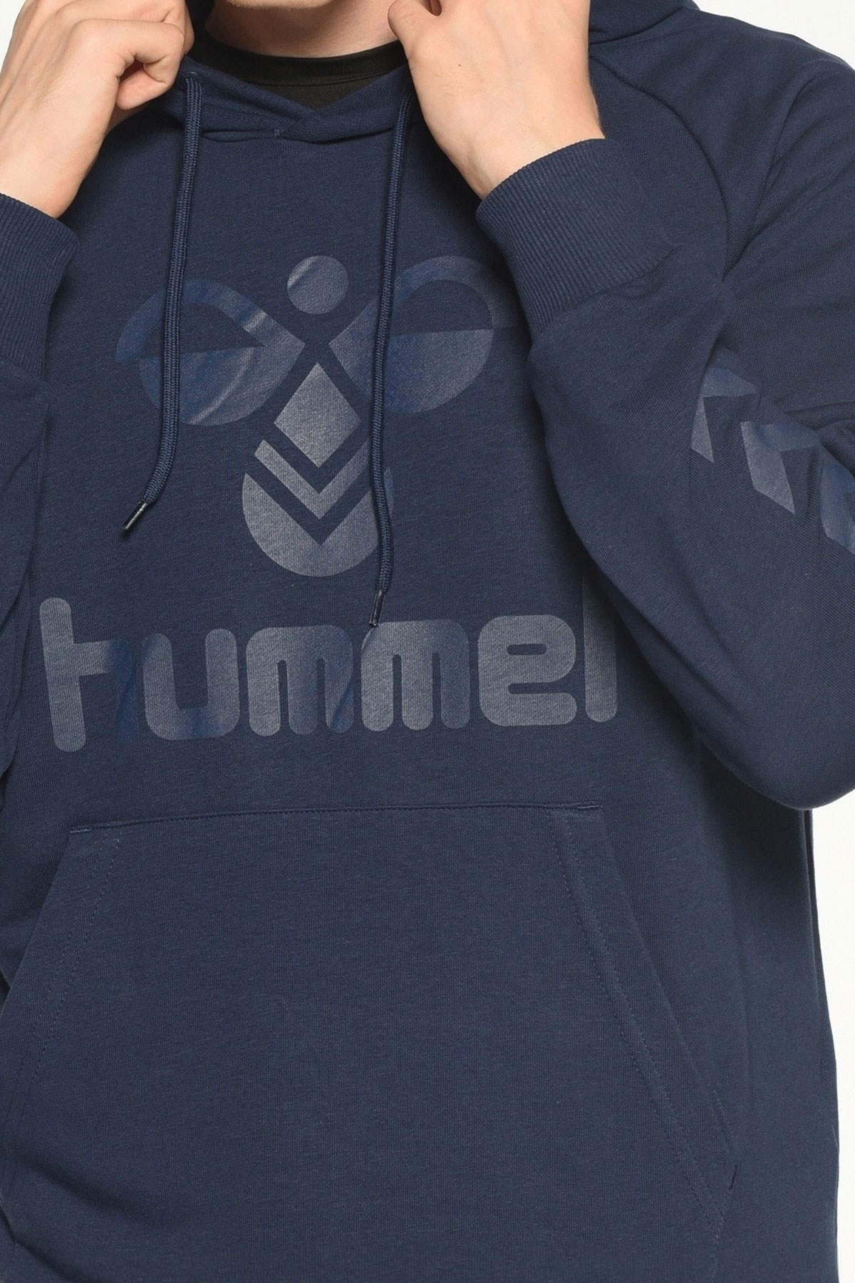 Hummel Maroni Erkek Kapşonlu Sweatshirt 920892-7480 Lacivert