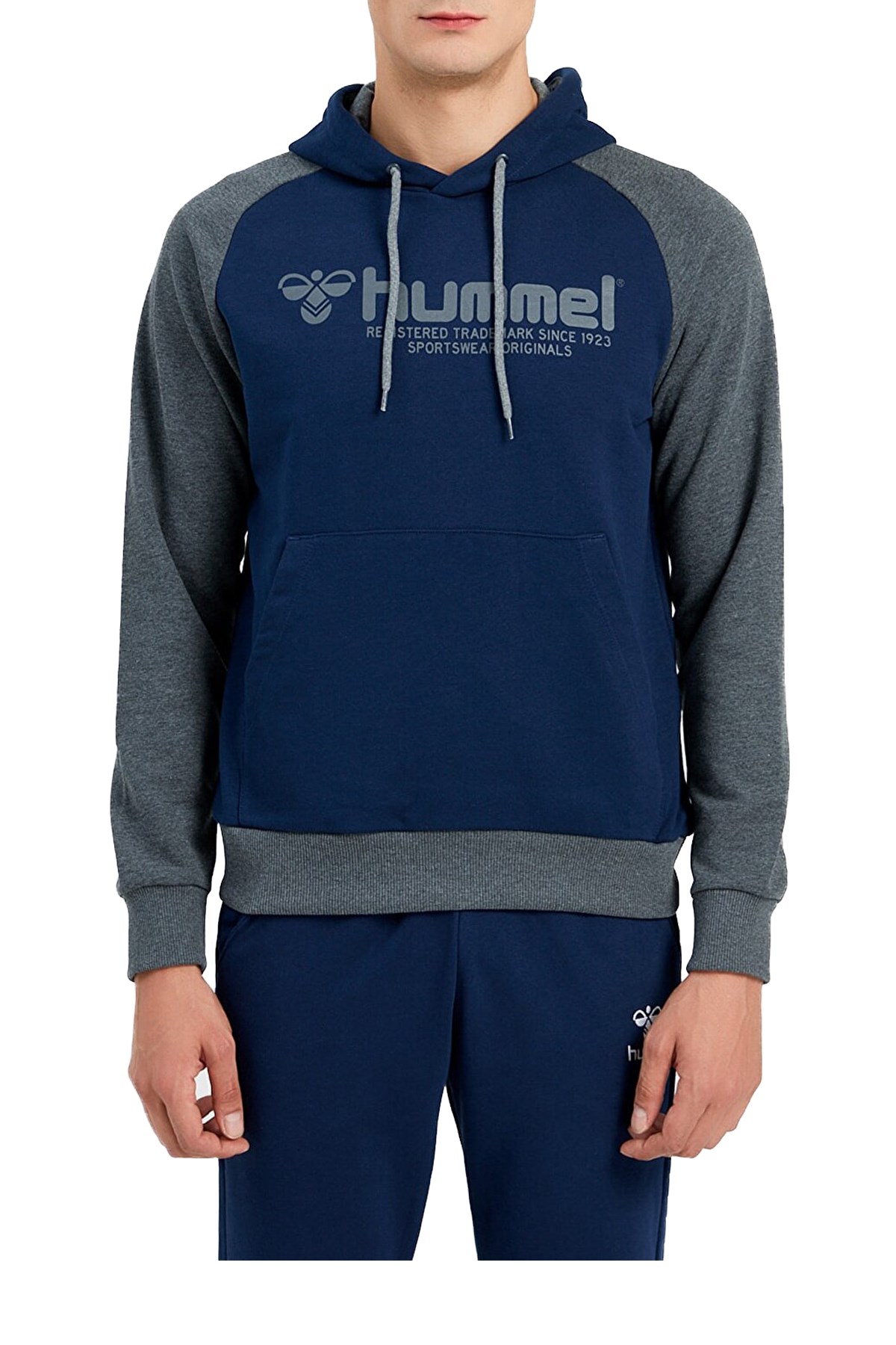 Hummel Regow Erkek Kapşonlu Sweatshirt 920894-7480 Lacivert