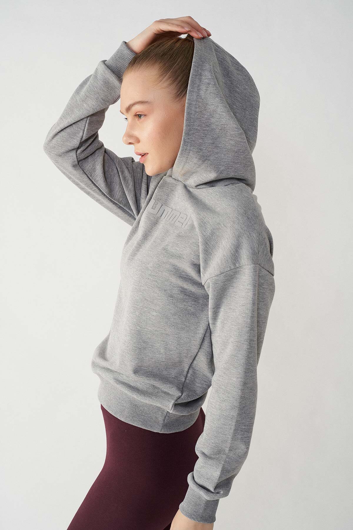 Hummel Dami Hoodie Kadın Sweatshirt 920927-2006 Gri