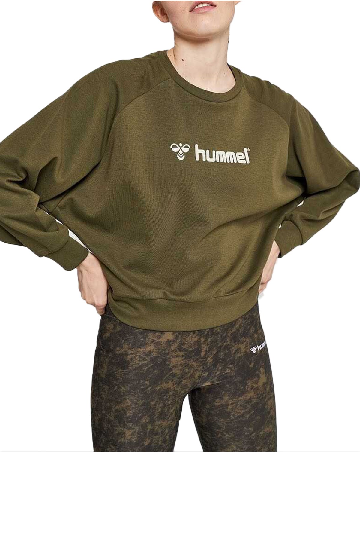 Hummel Stella   Kadın Sweatshirt 921057-6297 Haki