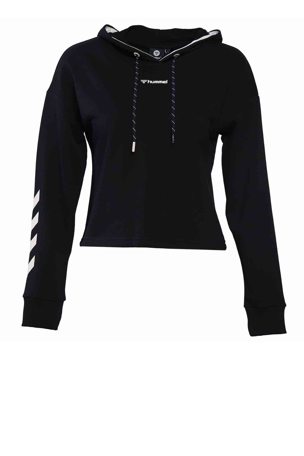 Hummel Mossa Crop Kadın Sweatshirt 921076-2001 Siyah