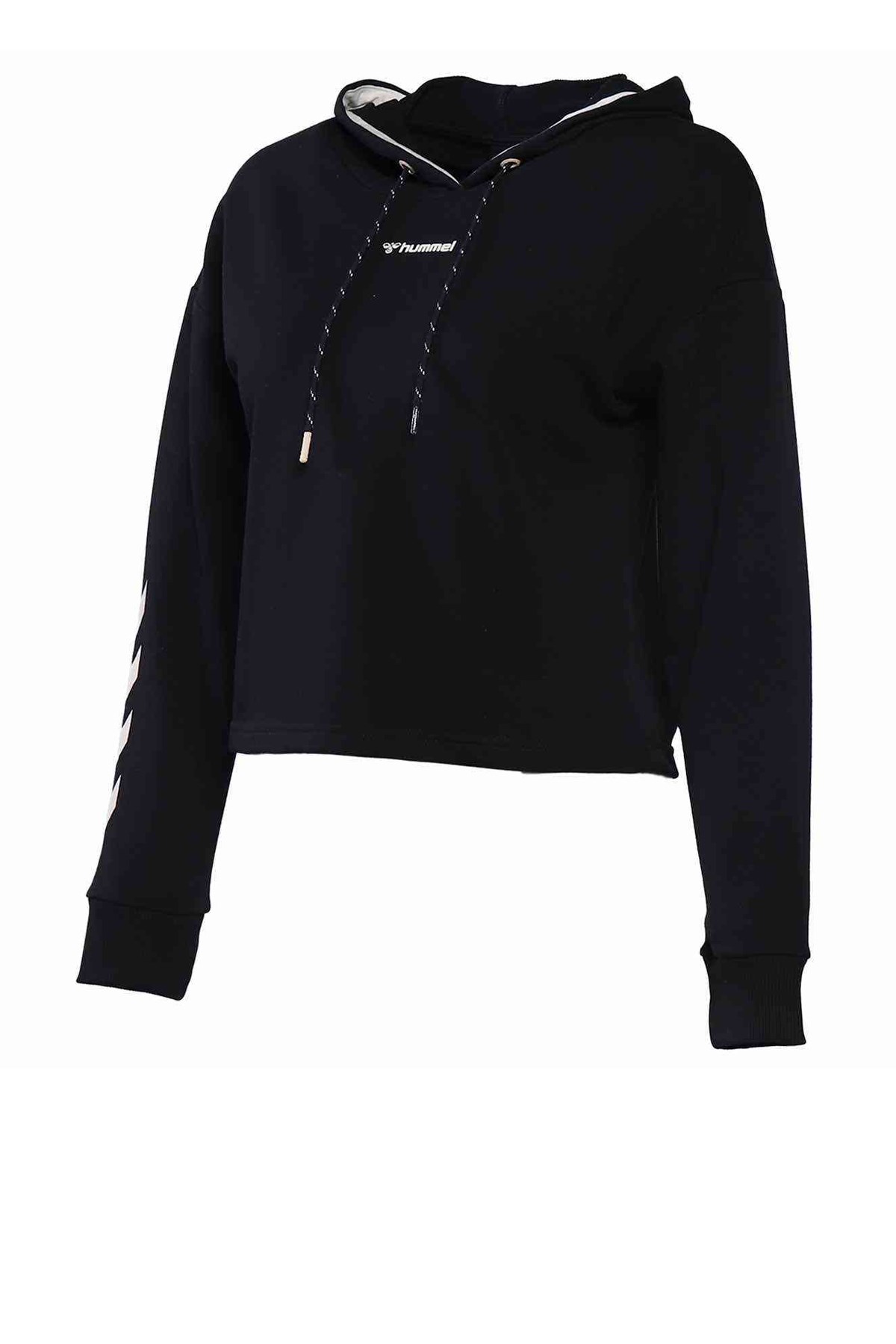 Hummel Mossa Crop Kadın Sweatshirt 921076-2001 Siyah