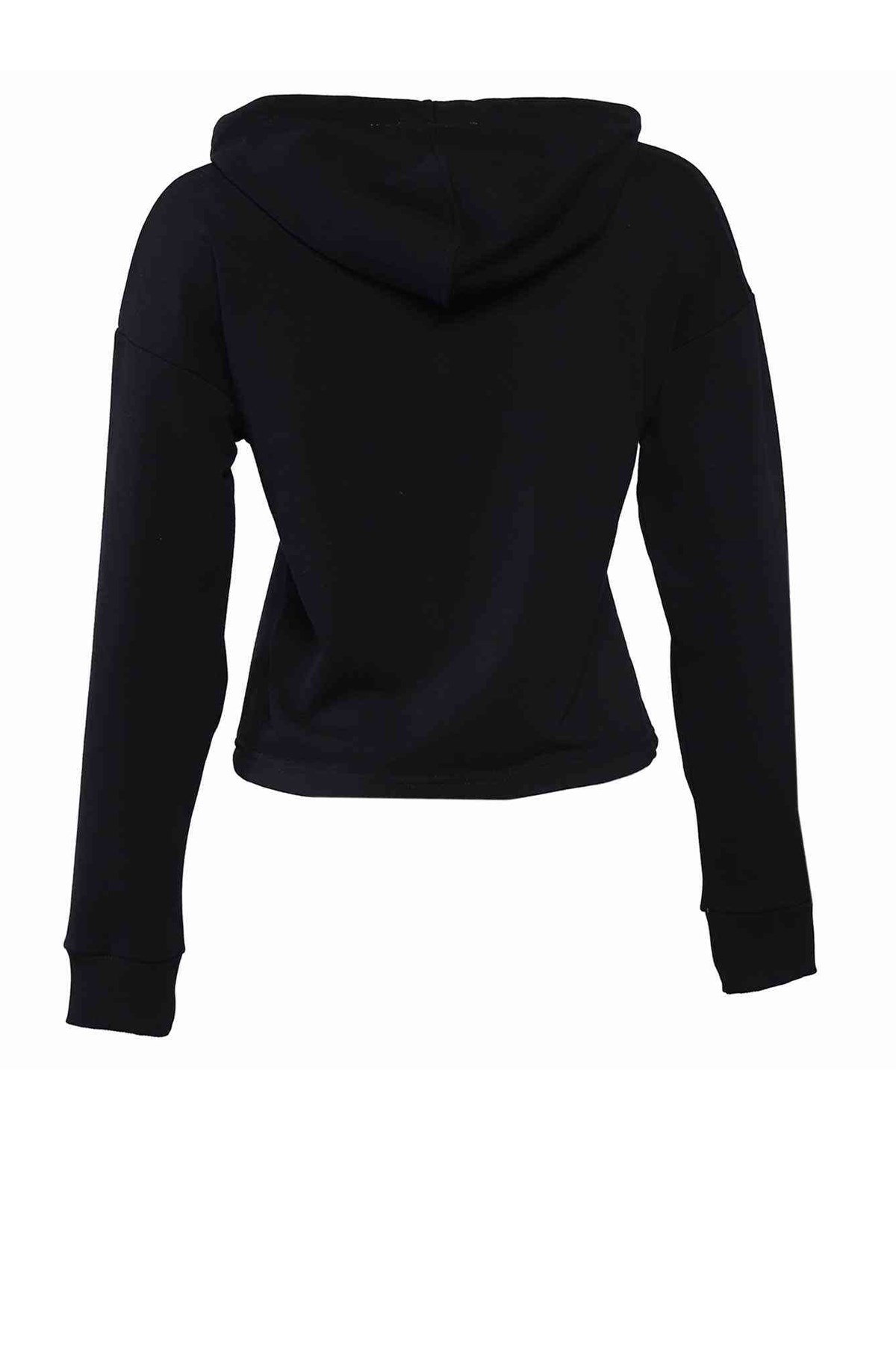 Hummel Mossa Crop Kadın Sweatshirt 921076-2001 Siyah