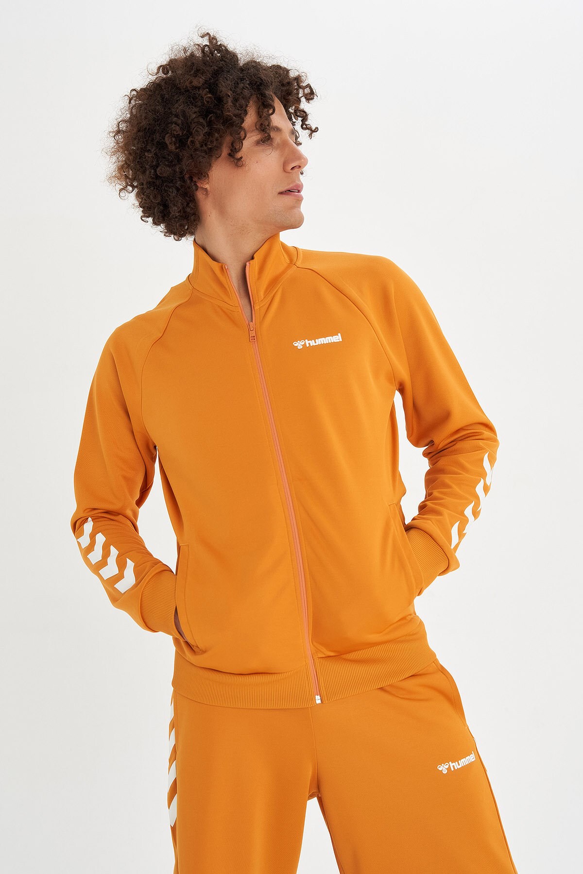 Hummel Falconzo Erkek Fermuarlı Sweatshirt 921133-2109 Kırmızı
