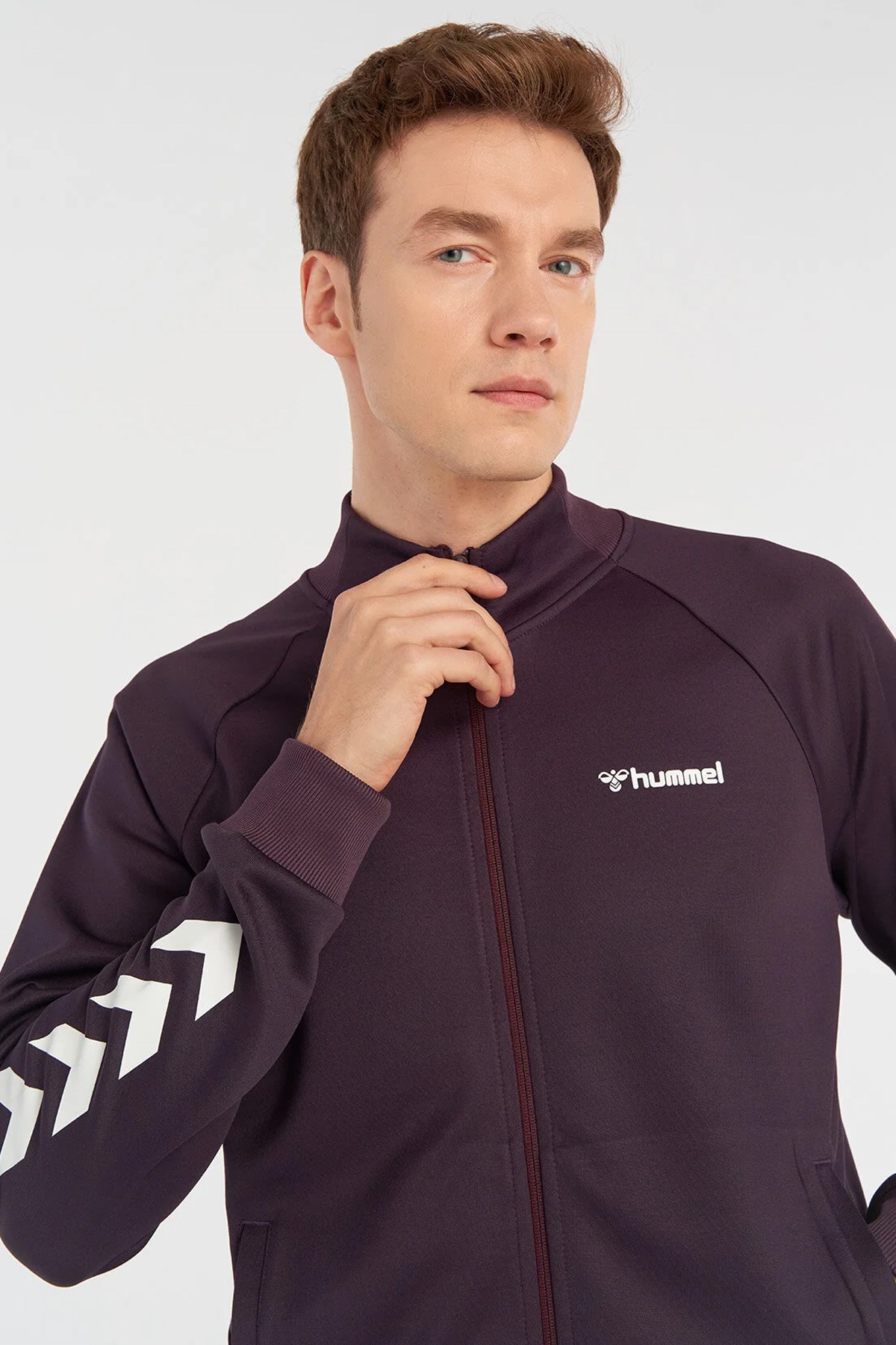 Hummel Falconzo Zip Erkek Sweatshirt 921133-4073 Mor