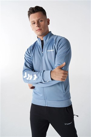Hummel Falconzo Zip Erkek Sweatshirt 921133-4250 Mavi