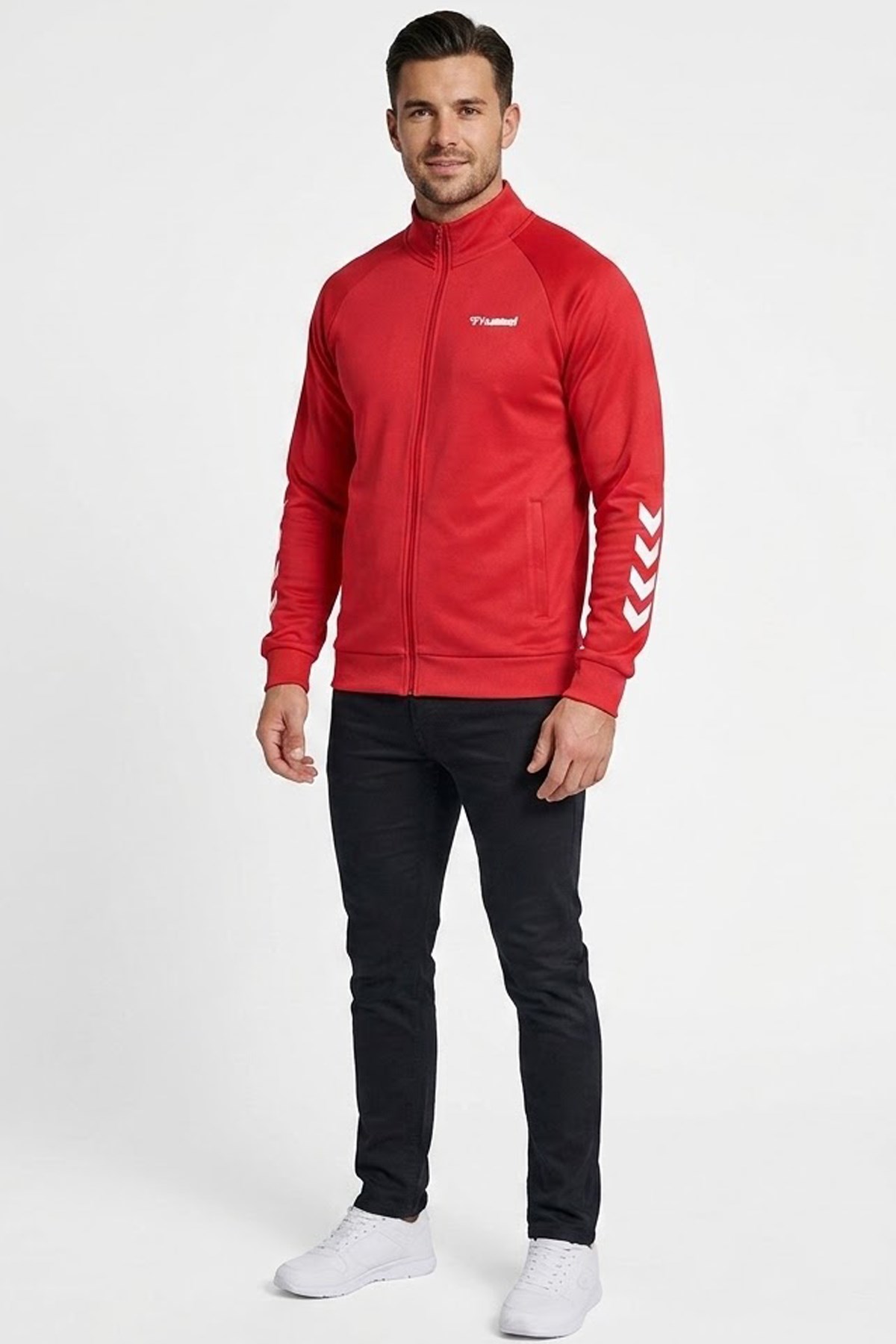 Hummel Falconzo Erkek Sweatshirt 921133-9881 Kırmızı