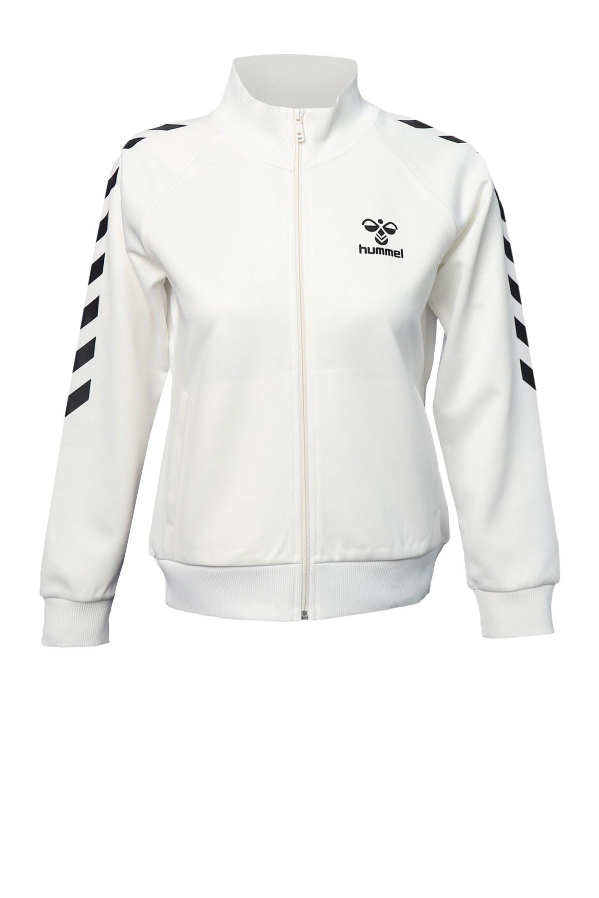 Hummel Genesis Kadın Fermuarlı Sweatshirt 921135-9003 Beyaz