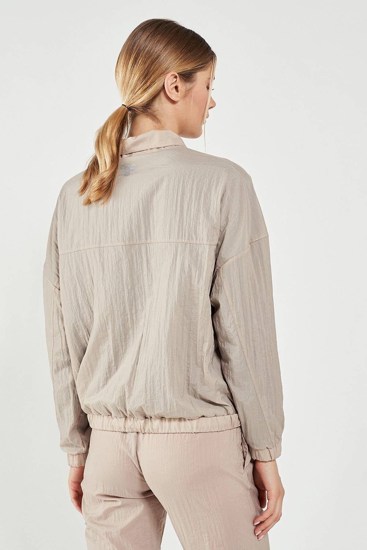 Hummel Velke  Kadın Fermuarlı Sweatshirt 921156-8004 Açık Kahverengi