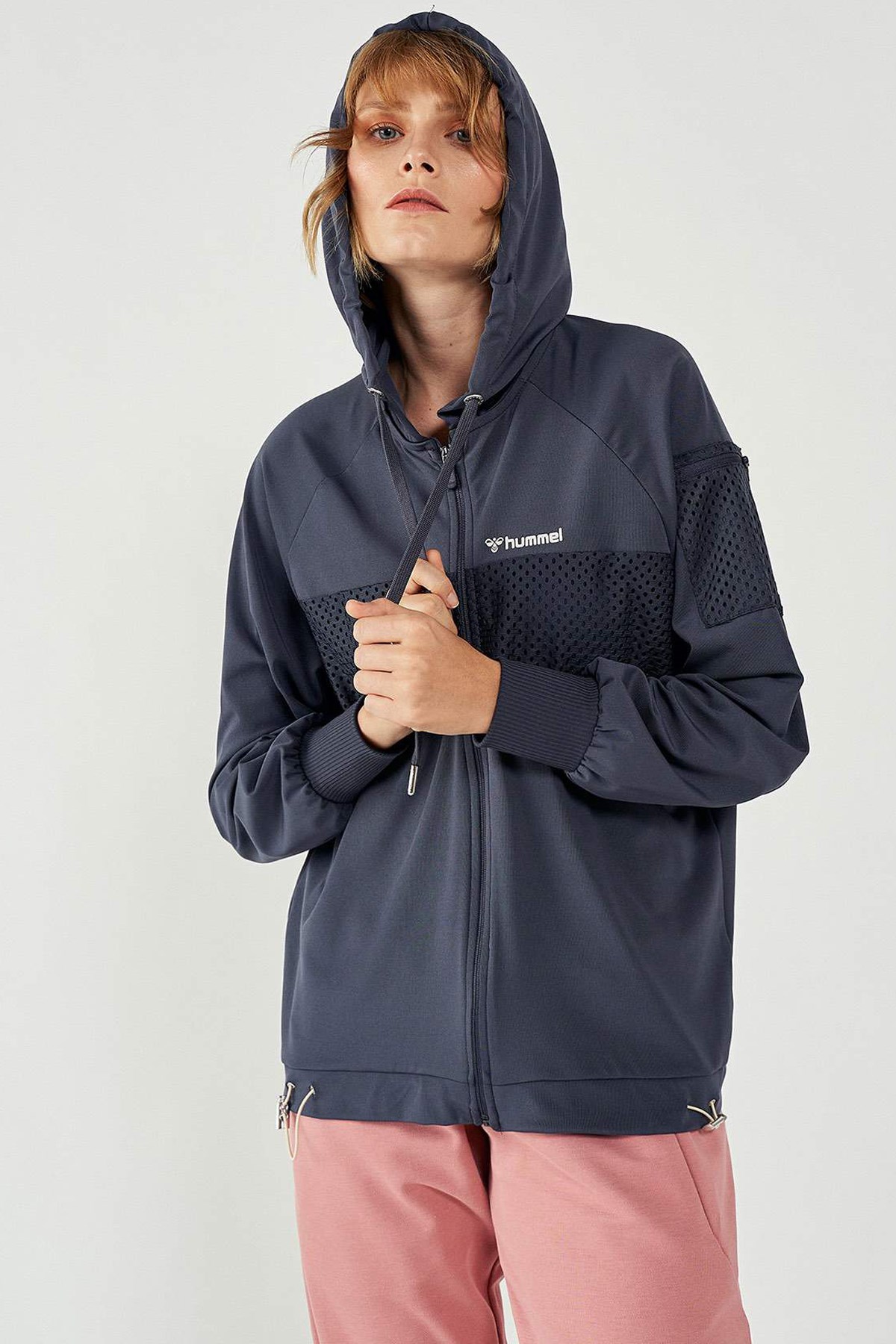 Hummel Liede Zip Kadın Sweatshirt 921167-7429 Antrasit