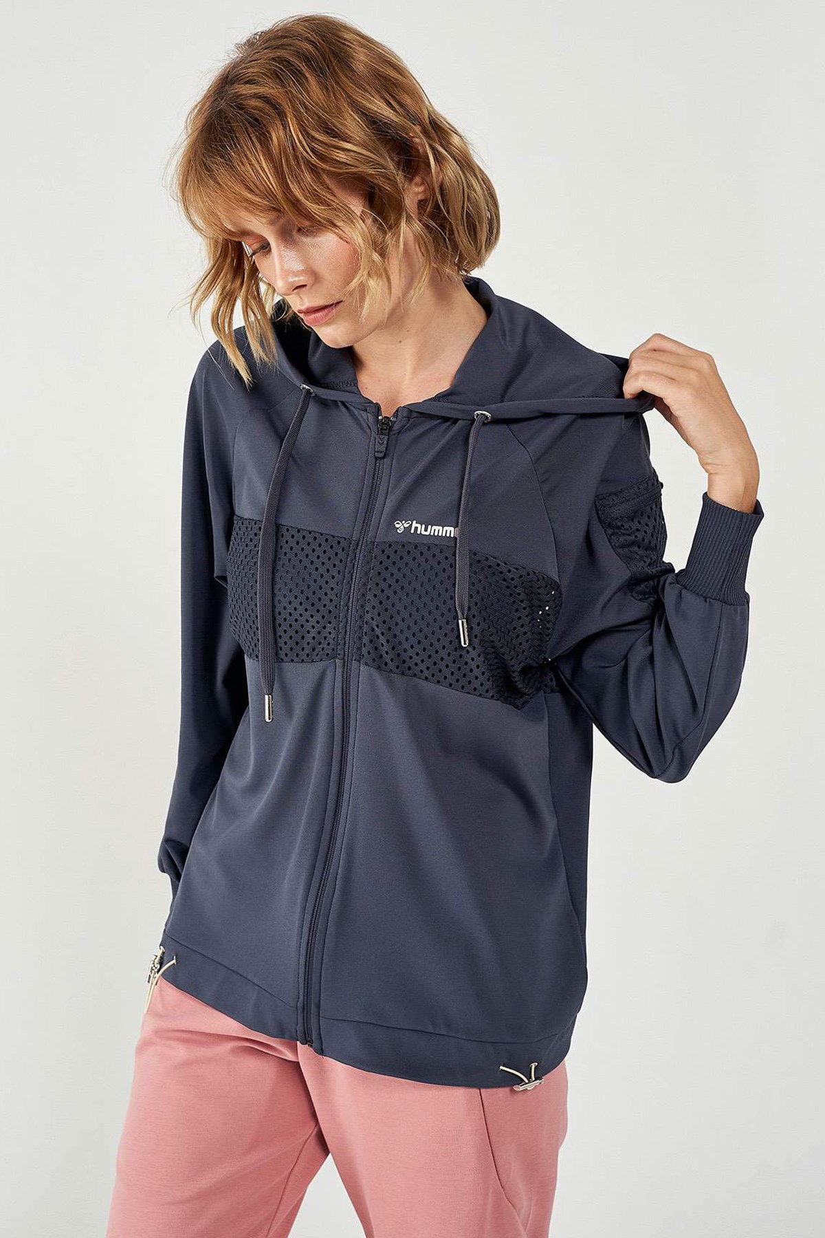 Hummel Liede Zip Kadın Sweatshirt 921167-7429 Antrasit