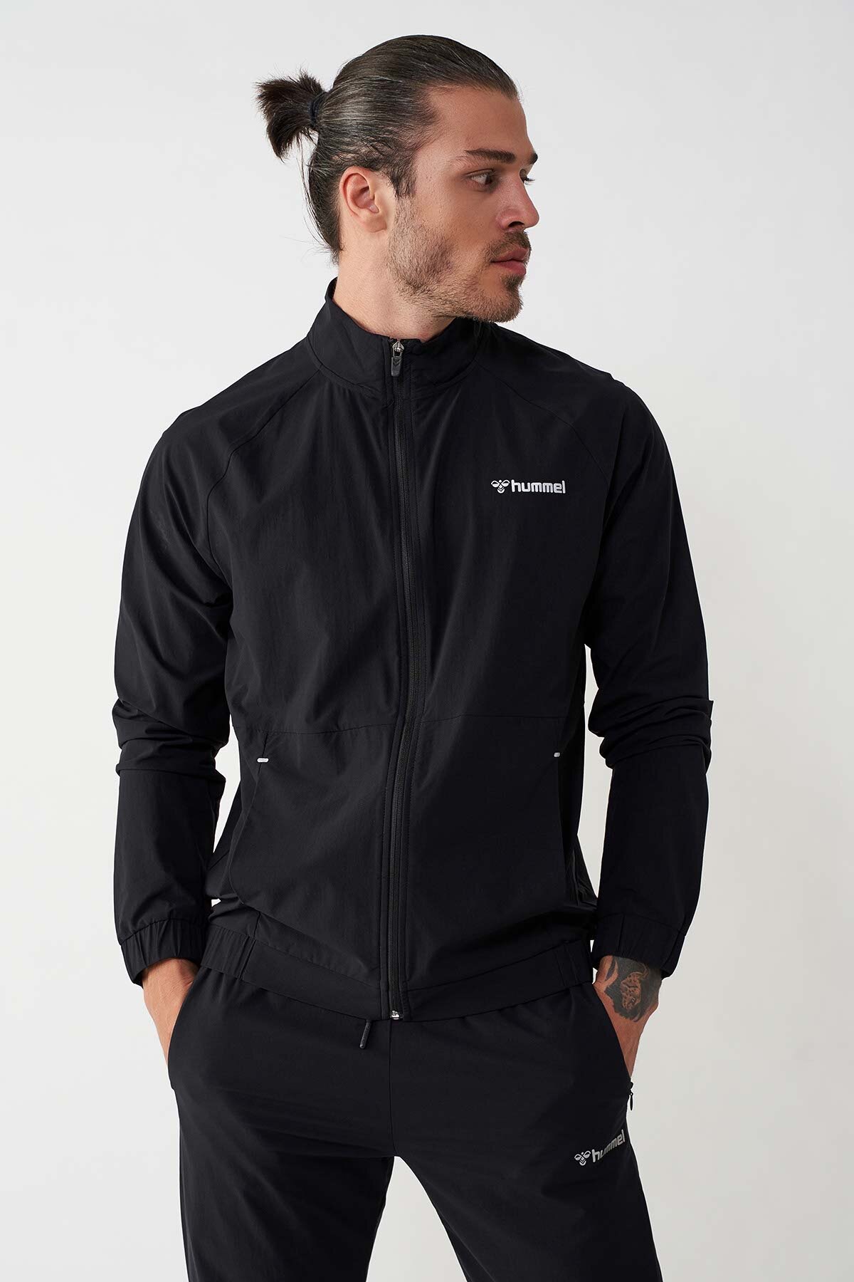 Hummel Dale  Erkek Fermuarlı Sweatshirt 921232-2001 Siyah