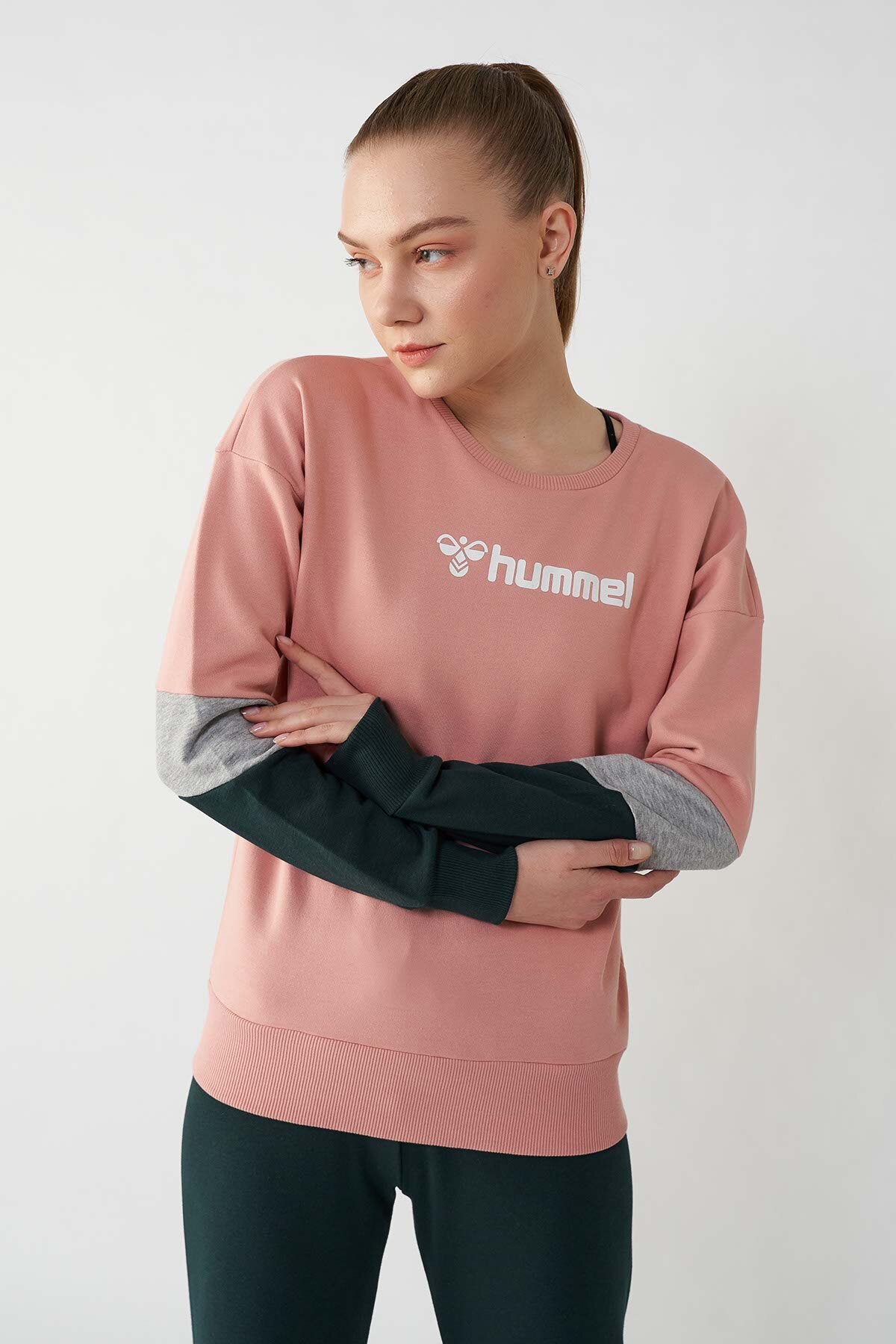 Hummel Hallsstad  Kadın Sweatshirt 921252-1319 Pembe