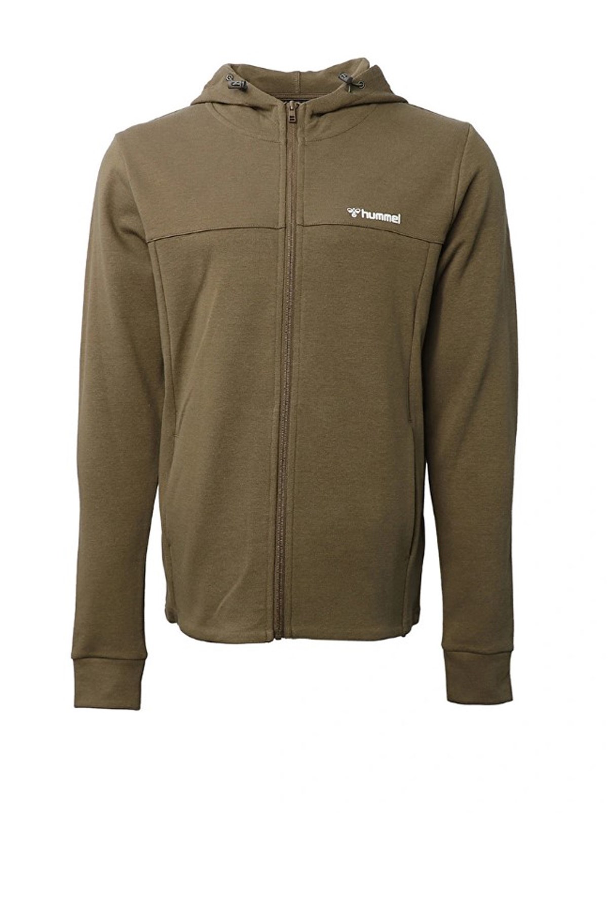 Hummel Bernot  Erkek Fermuarlı Sweatshirt 921368-2134 Haki