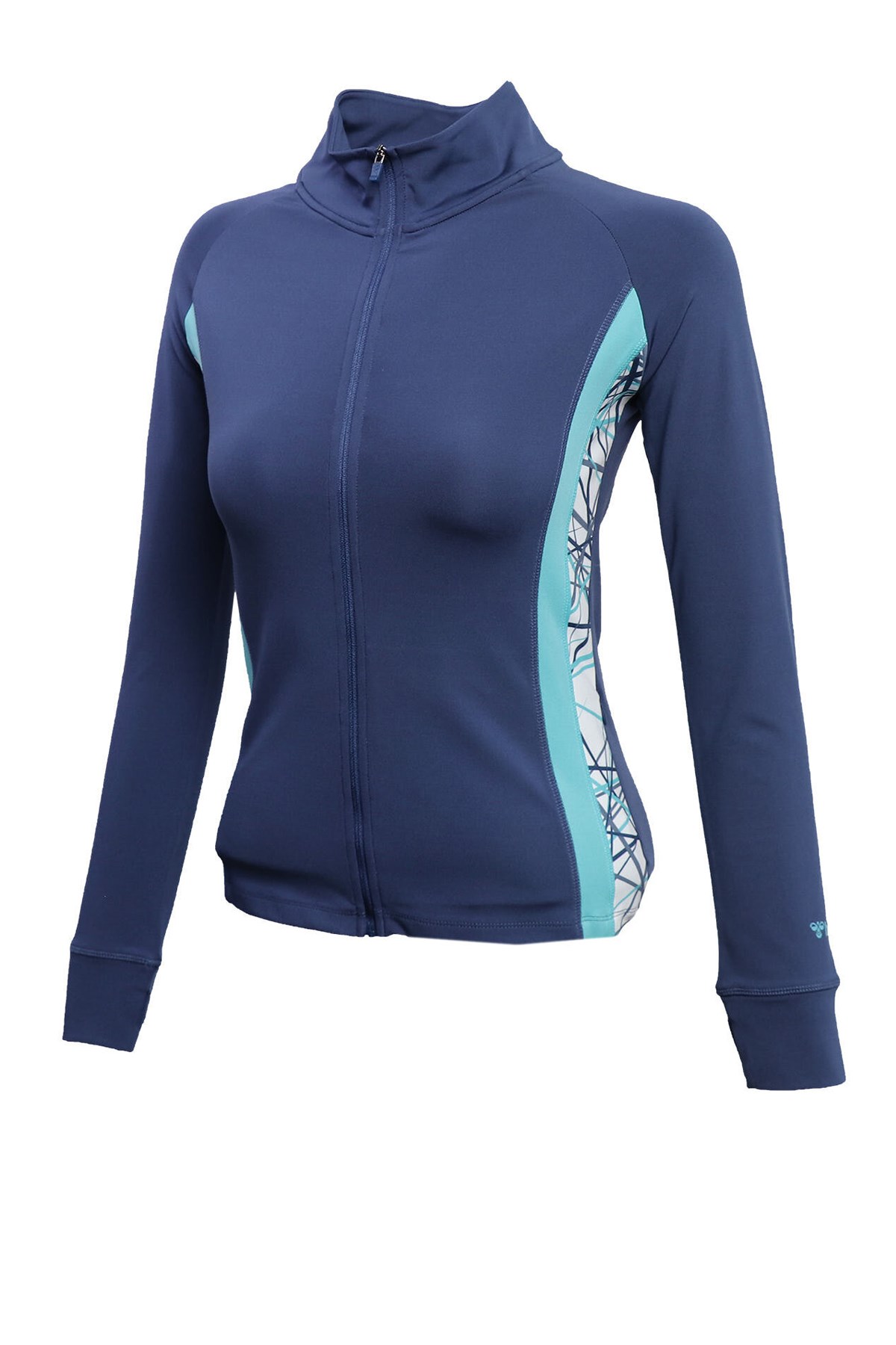 Hummel Hesse Kadın Fermuarlı Sweatshirt 921398-3882 Mavi