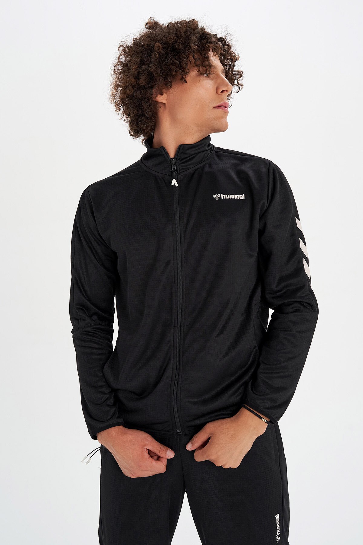 Hummel Saignon Erkek Fermuarlı Sweatshirt 921434-2001 Siyah