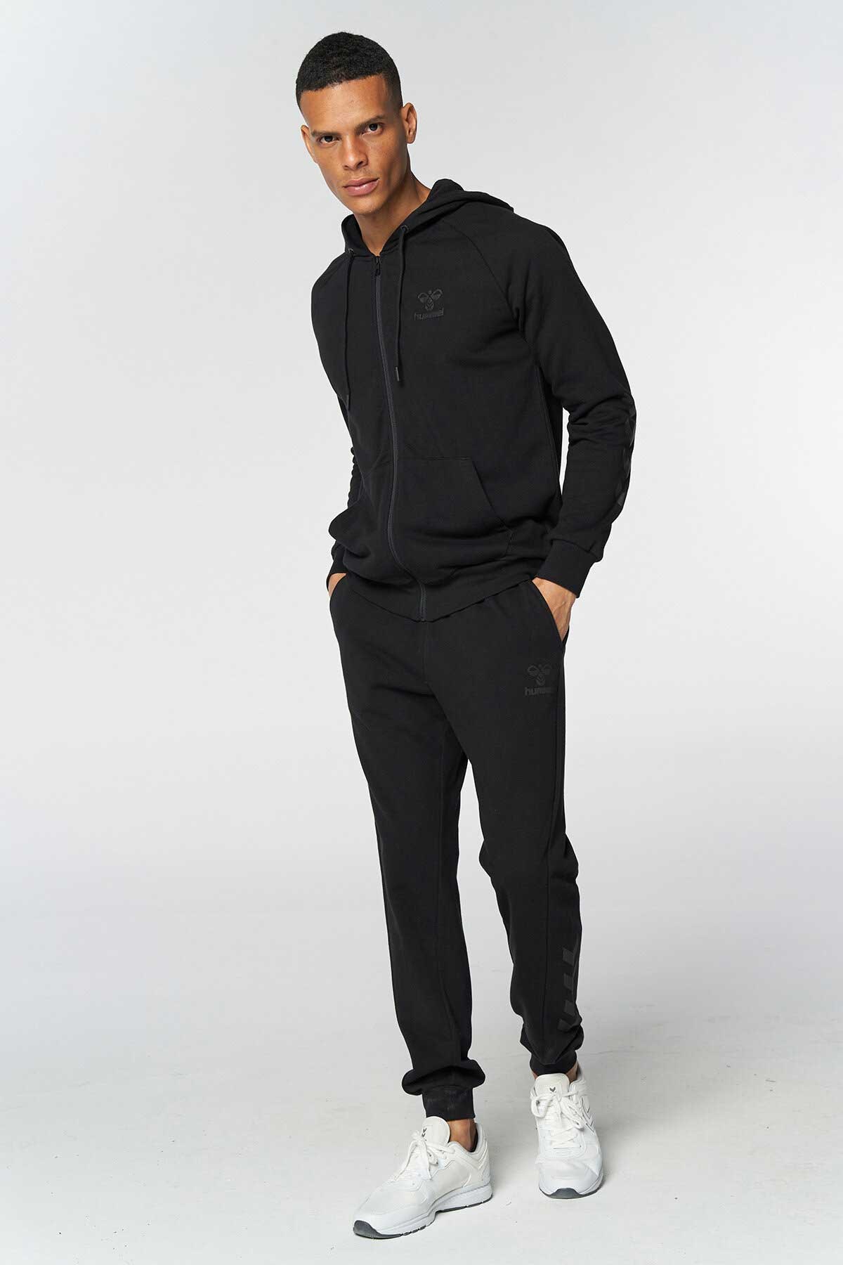 Hummel T-İsam 2.0 Erkek Fermuarlı Sweatshirt 921456-2001 Siyah