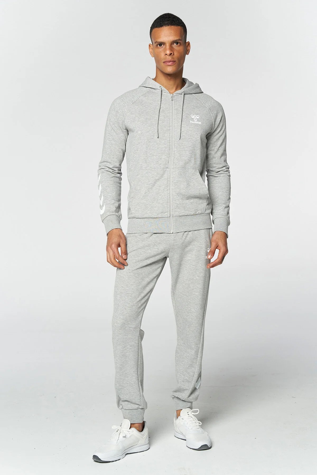 Hummel T-İsam 2.0 Erkek Fermuarlı Sweatshirt 921456-2006 Gri