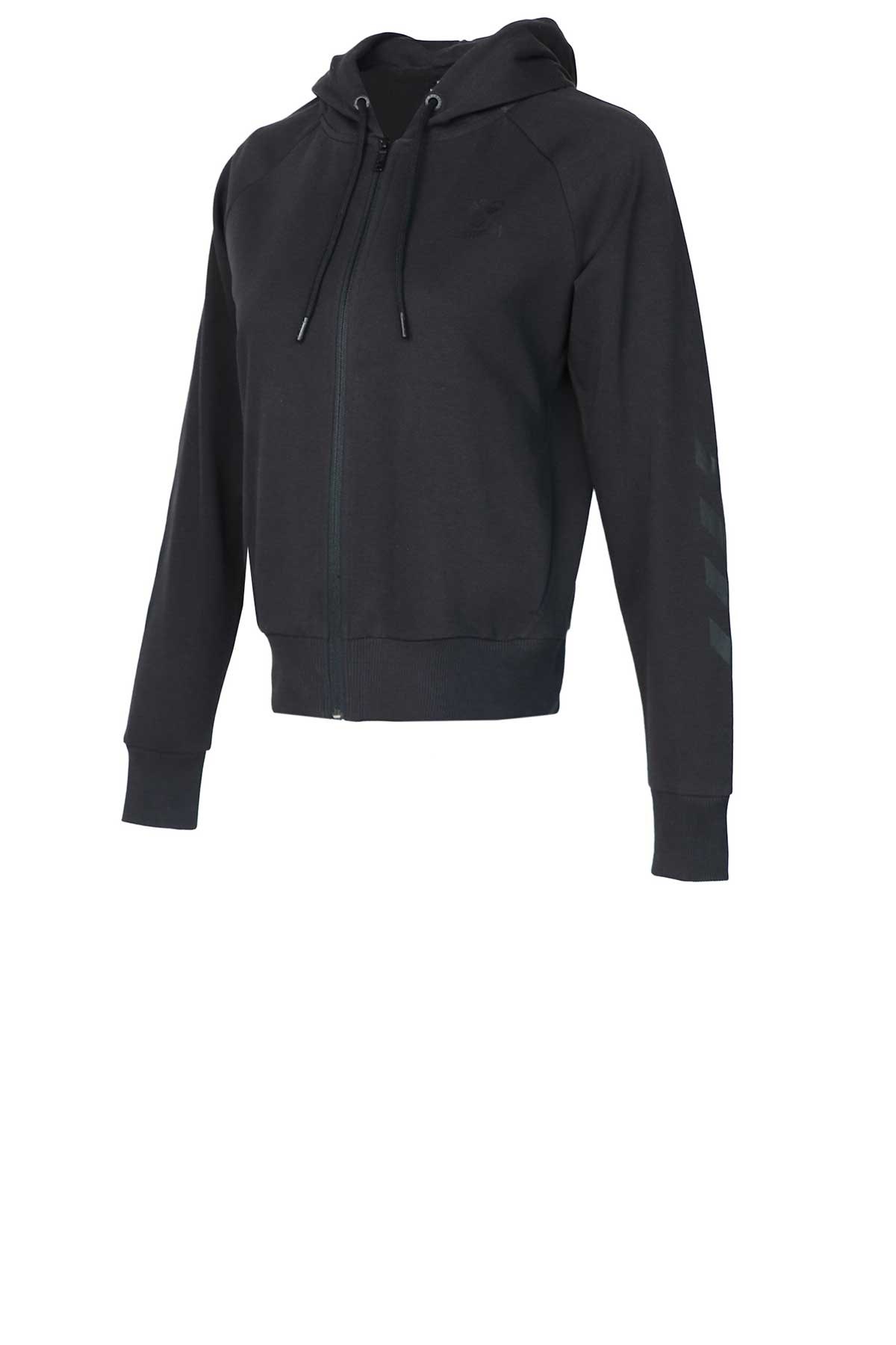 Hummel T-Noni 2.0 Zip Kadın Fermuarlı Sweatshirt 921458-2001 Siyah