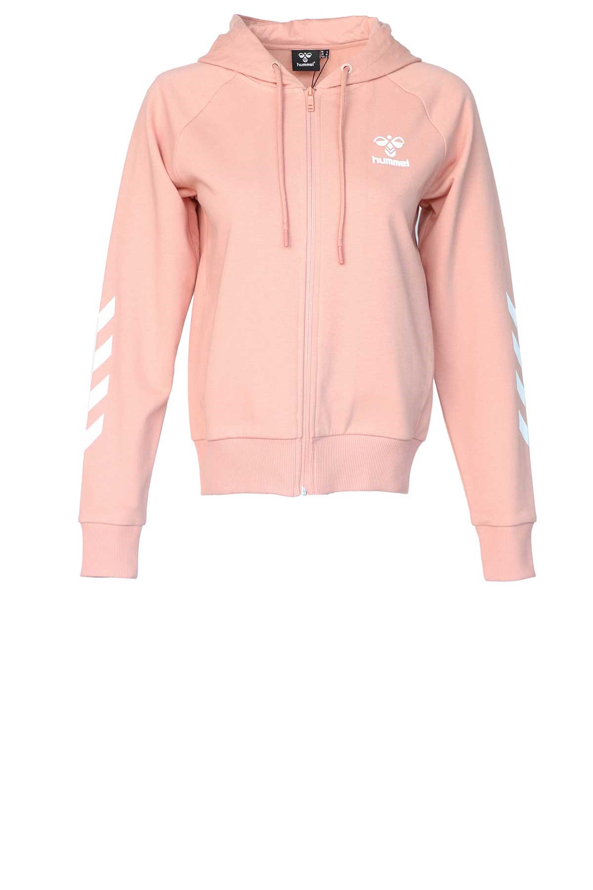Hummel T-Noni 2.0 Zip Kadın Fermuarlı Sweatshirt 921458-2222 Pembe