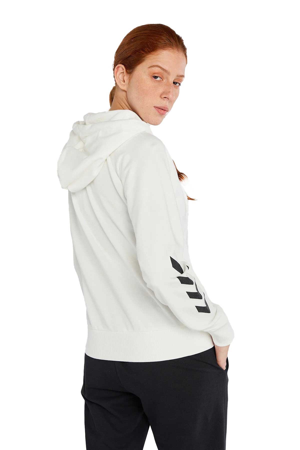Hummel T-Noni 2.0 Zip Kadın Fermuarlı Sweatshirt 921458-9003 Beyaz