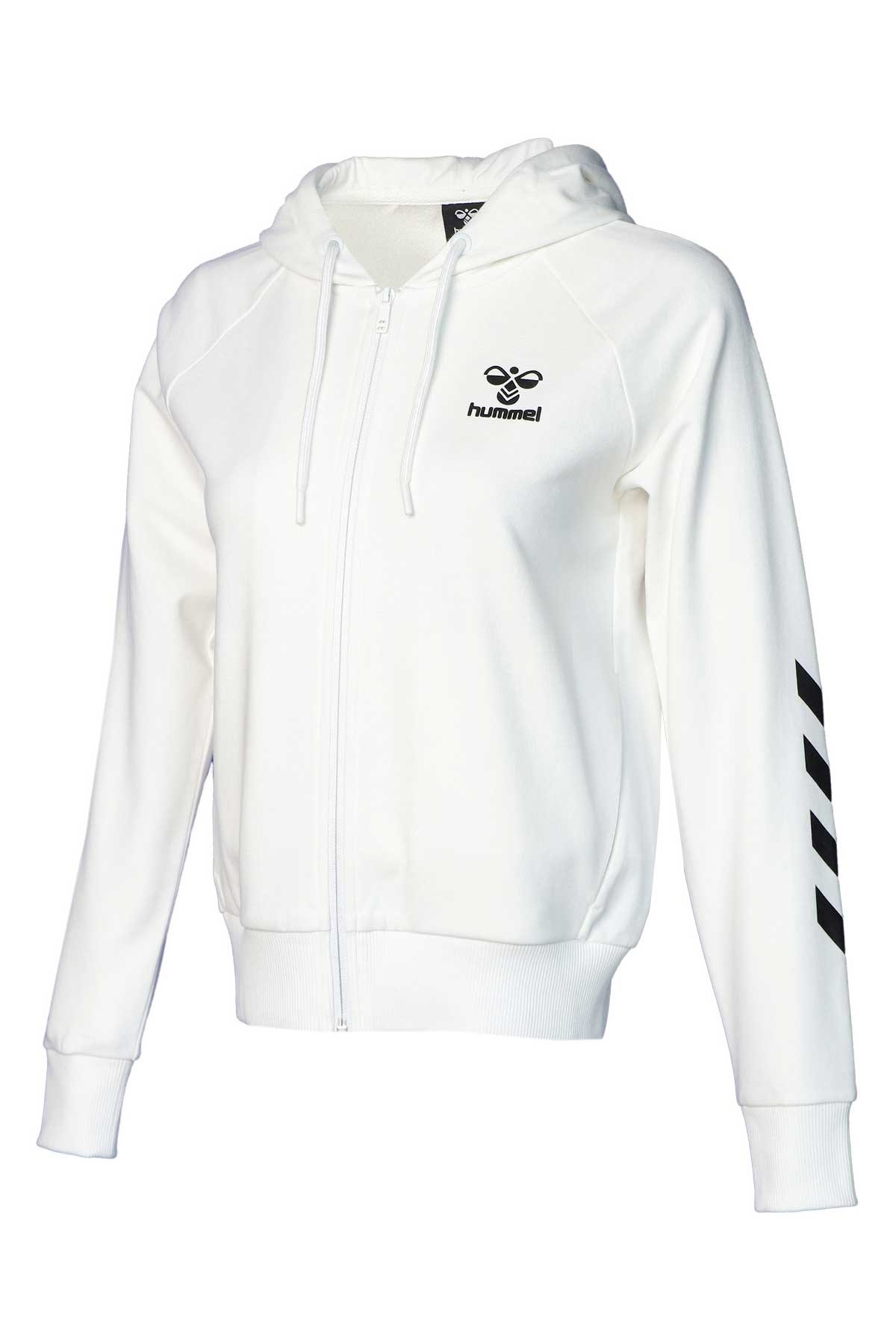 Hummel T-Noni 2.0 Zip Kadın Fermuarlı Sweatshirt 921458-9003 Beyaz