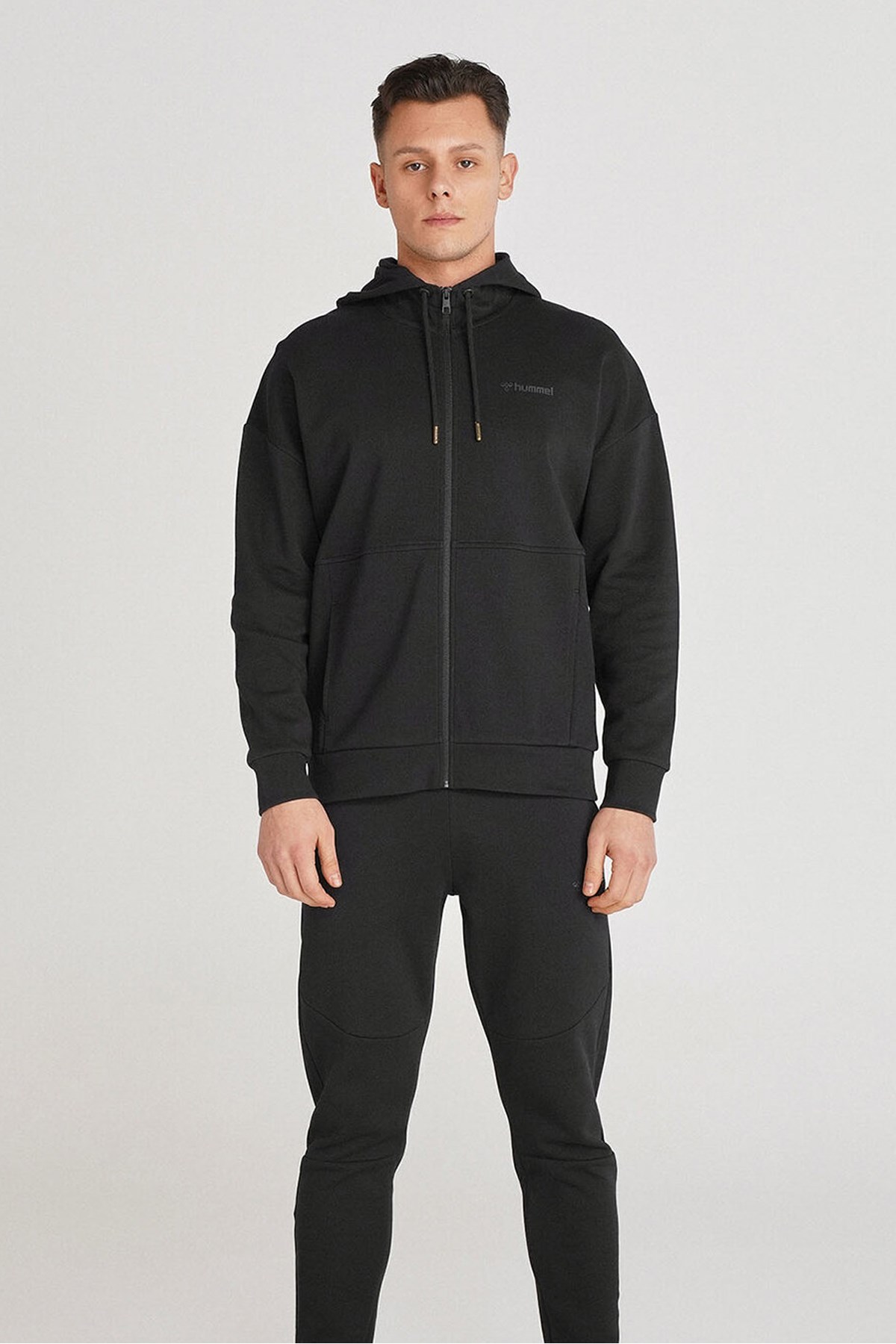 Hummel Benisto Fermuarlı Erkek Sweatshirt 921473-2001 Siyah